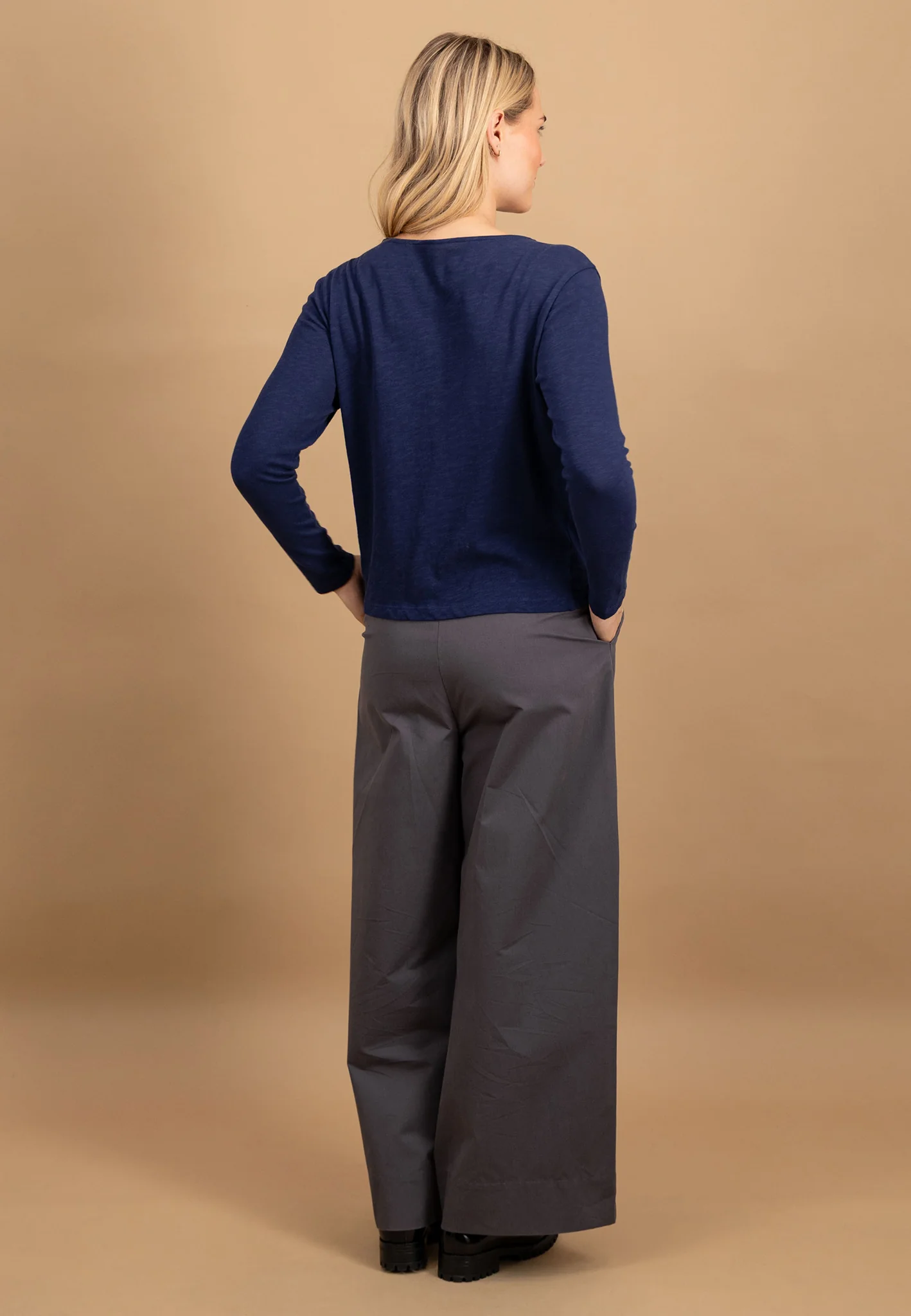 Langarmshirt aus Baumwolle mit Rundhalsausschnitt - Image 3