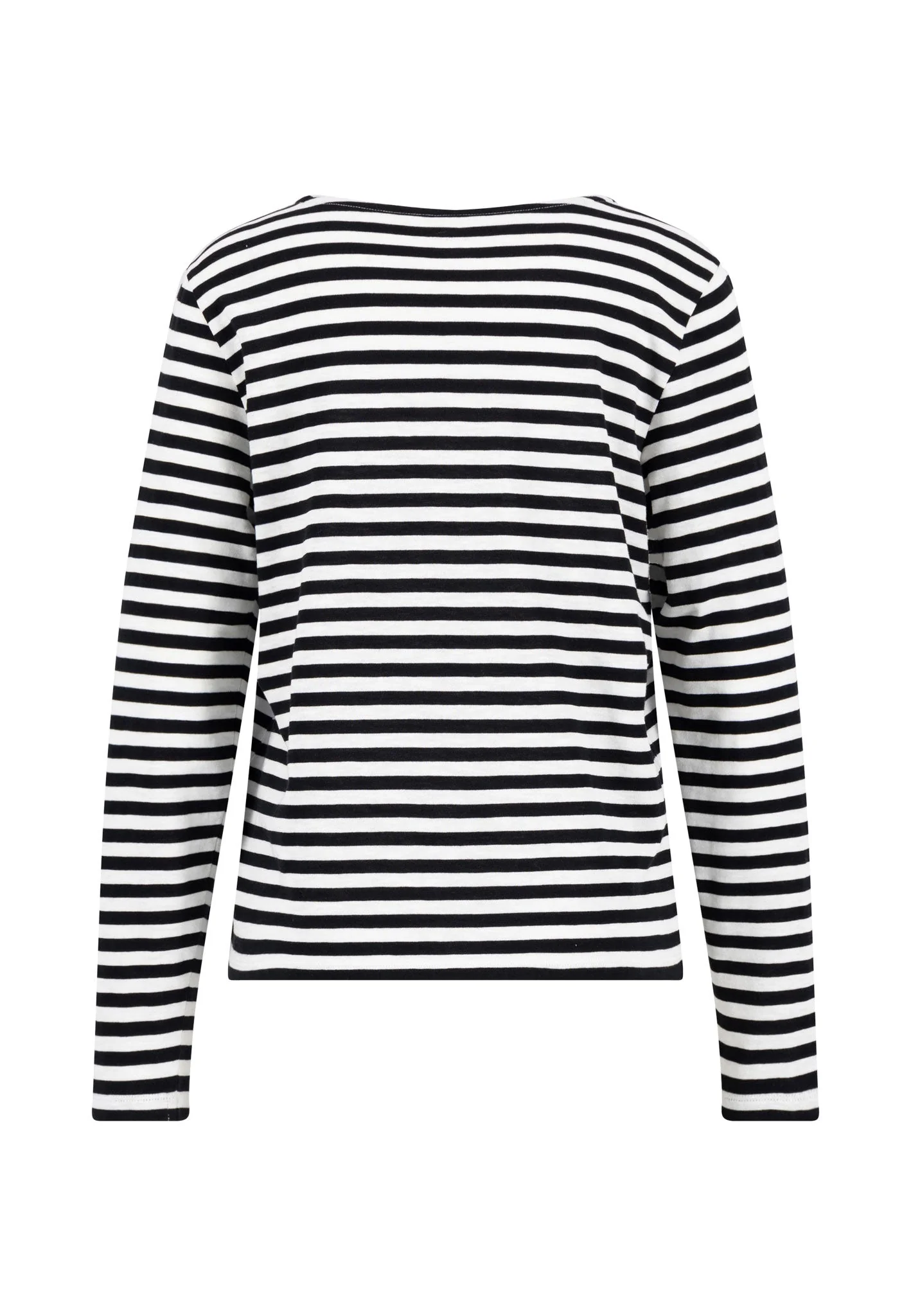 Langarmshirt aus Baumwolle mit Streifenmuster und Rundhalsausschnitt - Image 12