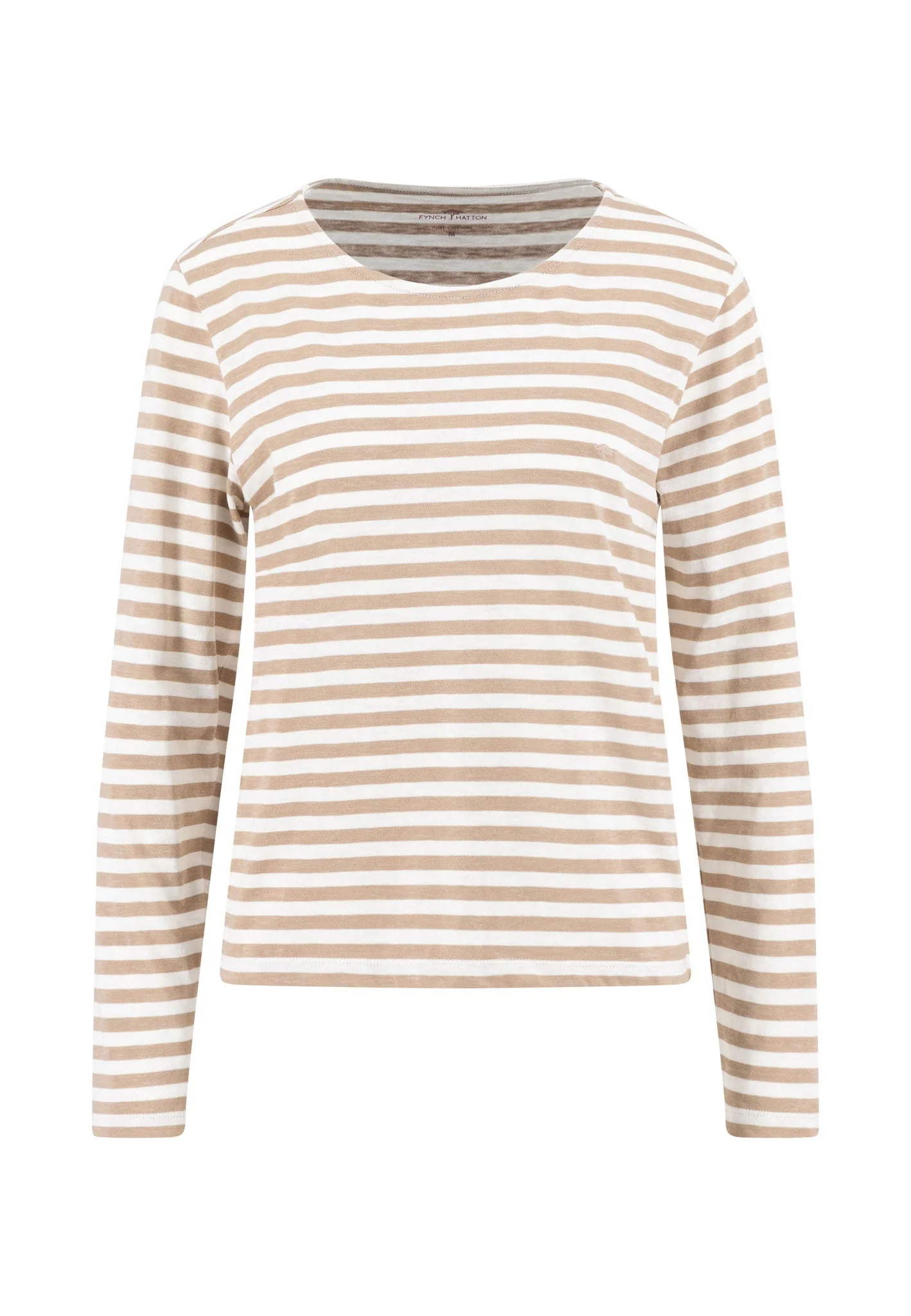 Langarmshirt aus Baumwolle mit Streifenmuster und Rundhalsausschnitt - Image 17