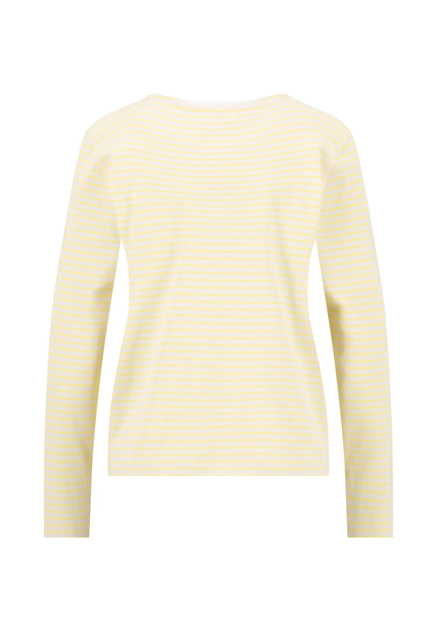 Langarmshirt aus Baumwolle mit Streifenmuster und Rundhalsausschnitt - Image 5