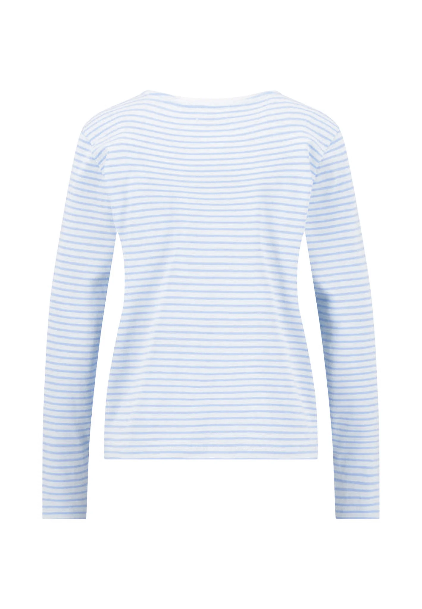 Langarmshirt aus Baumwolle mit Streifenmuster und Rundhalsausschnitt - Image 7