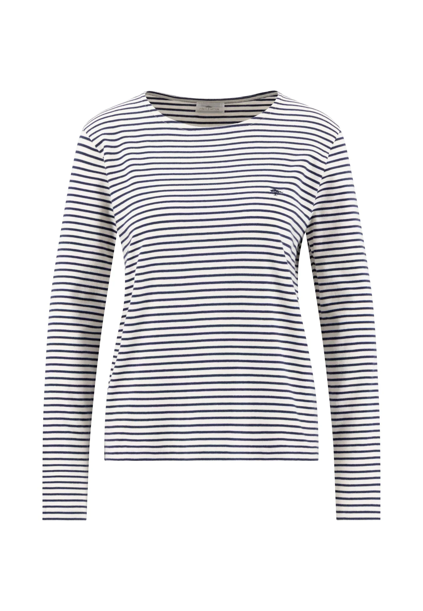 Langarmshirt aus Baumwolle mit Streifenmuster und Rundhalsausschnitt - Image 8
