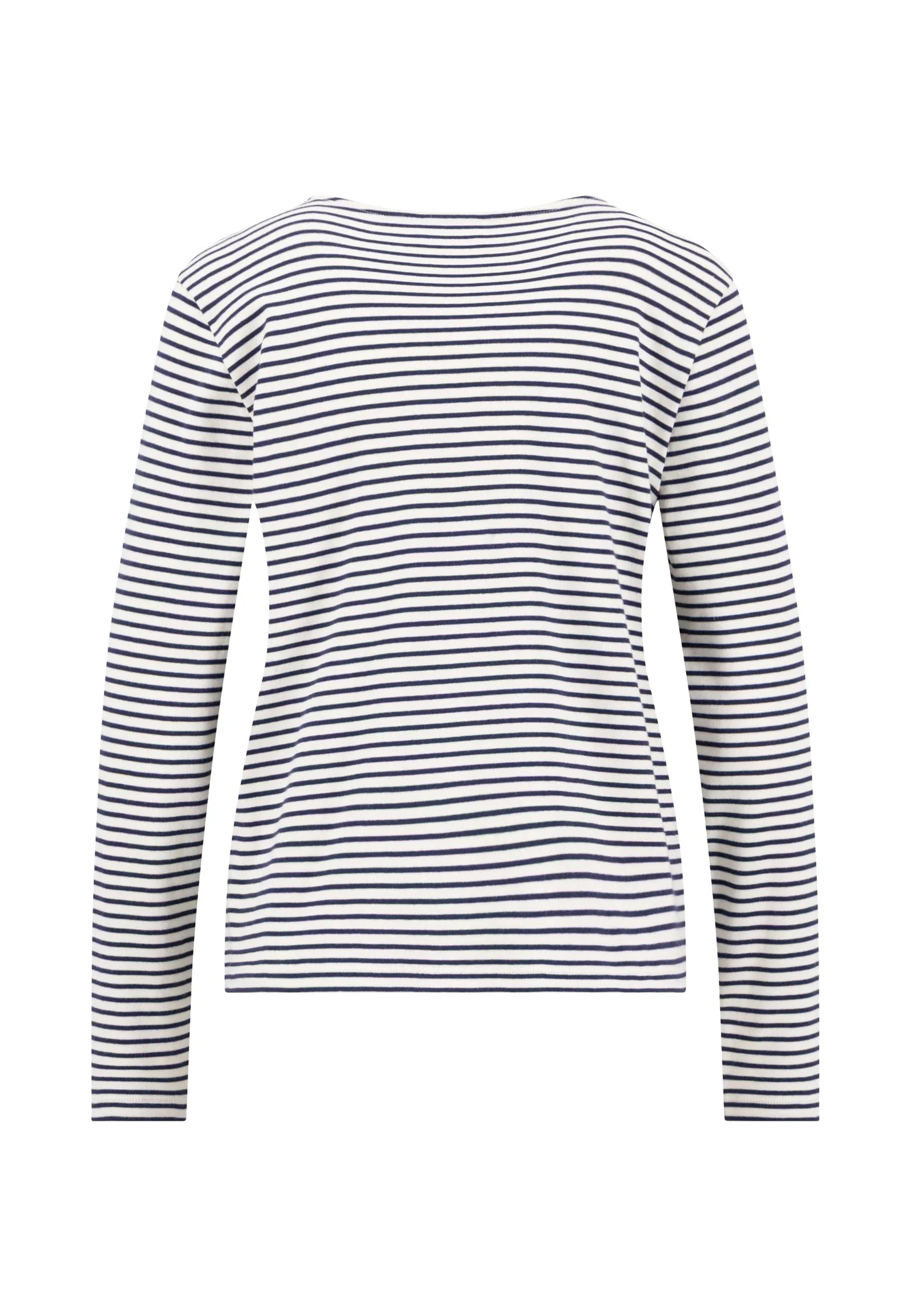 Langarmshirt aus Baumwolle mit Streifenmuster und Rundhalsausschnitt - Image 9