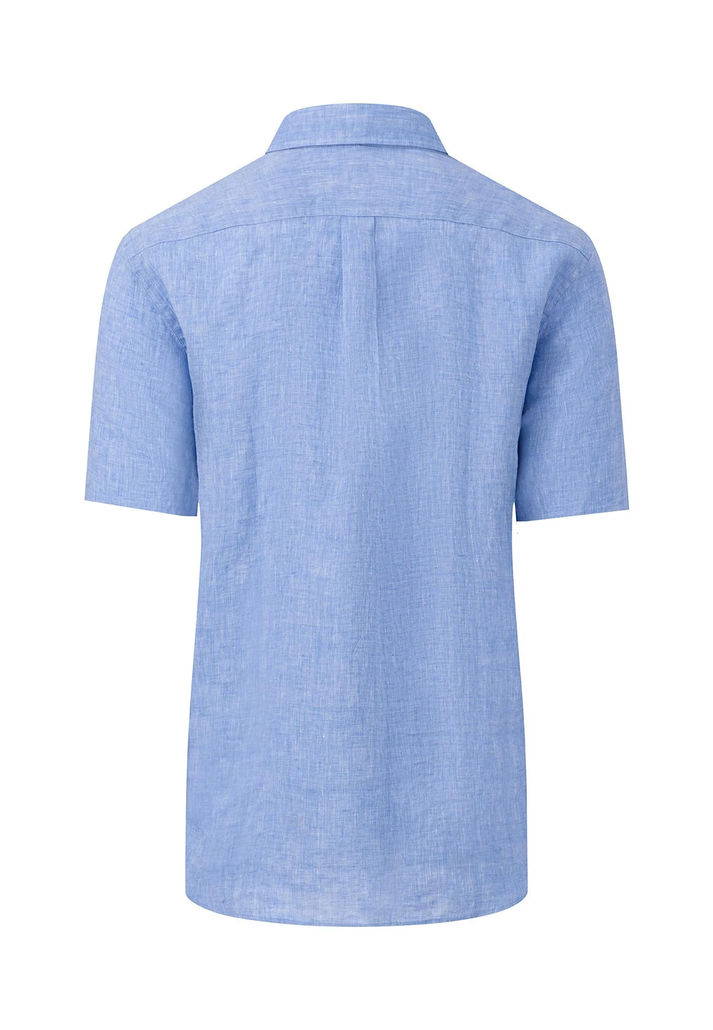 Leichtes Halbarm-Leinenhemd mit Button-Down-Kragen - Image 12