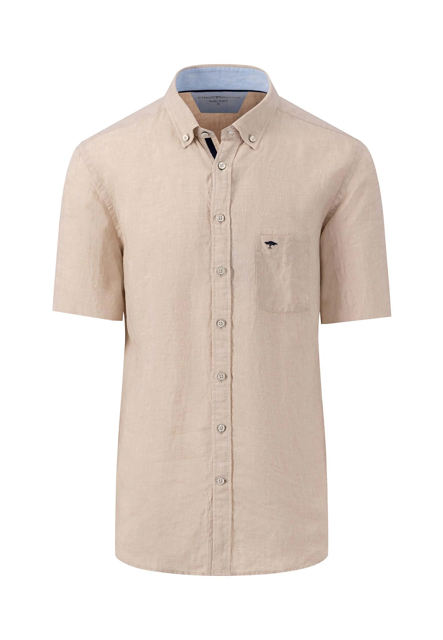 Leichtes Halbarm-Leinenhemd mit Button-Down-Kragen - Image 3