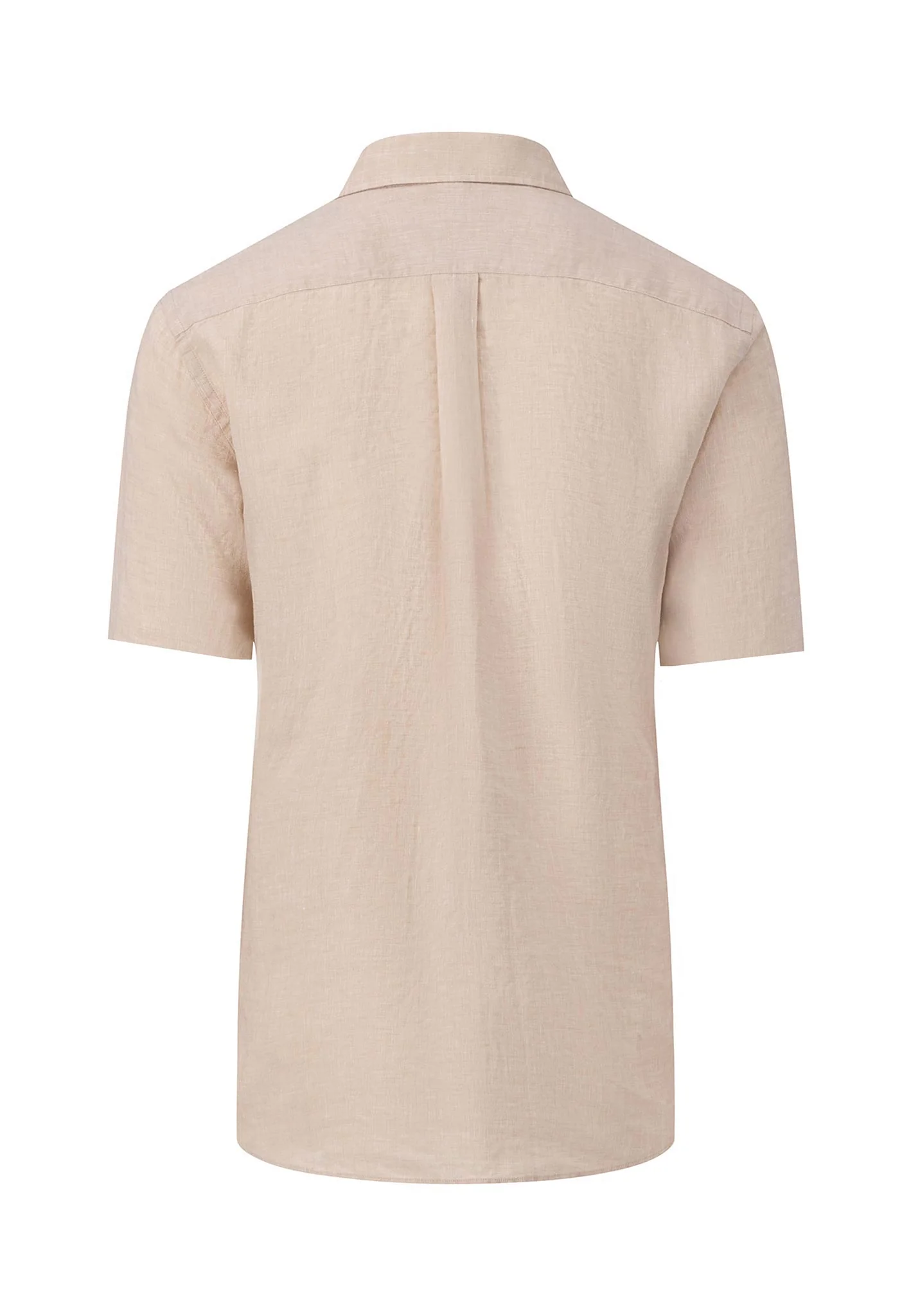 Leichtes Halbarm-Leinenhemd mit Button-Down-Kragen - Image 4