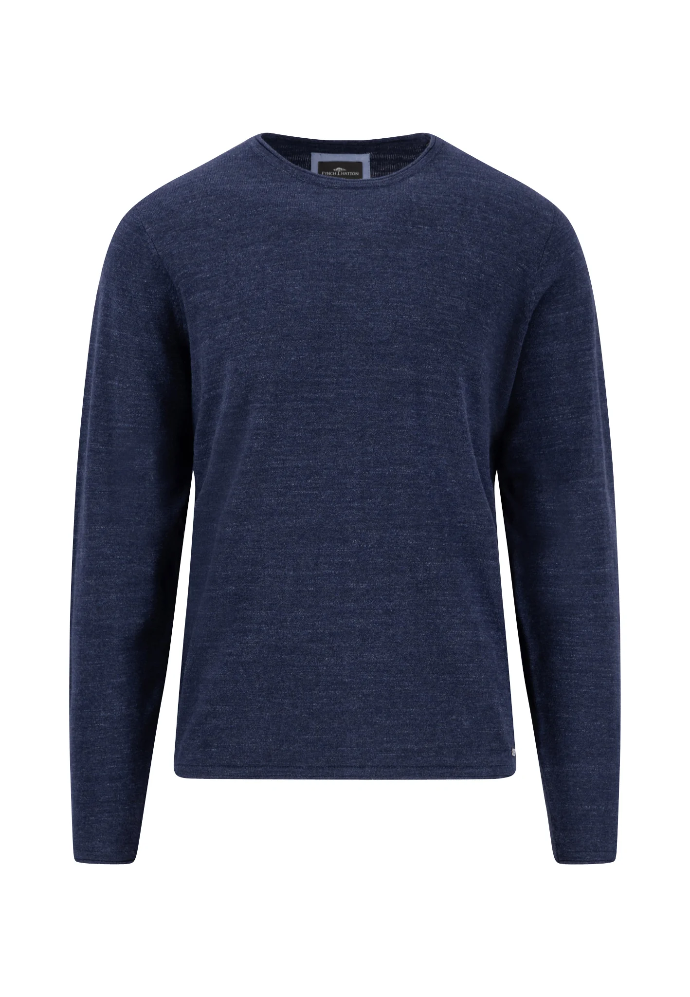 Melierter Strickpullover aus Baumwolle mit Rundhalsausschnitt - Image 9