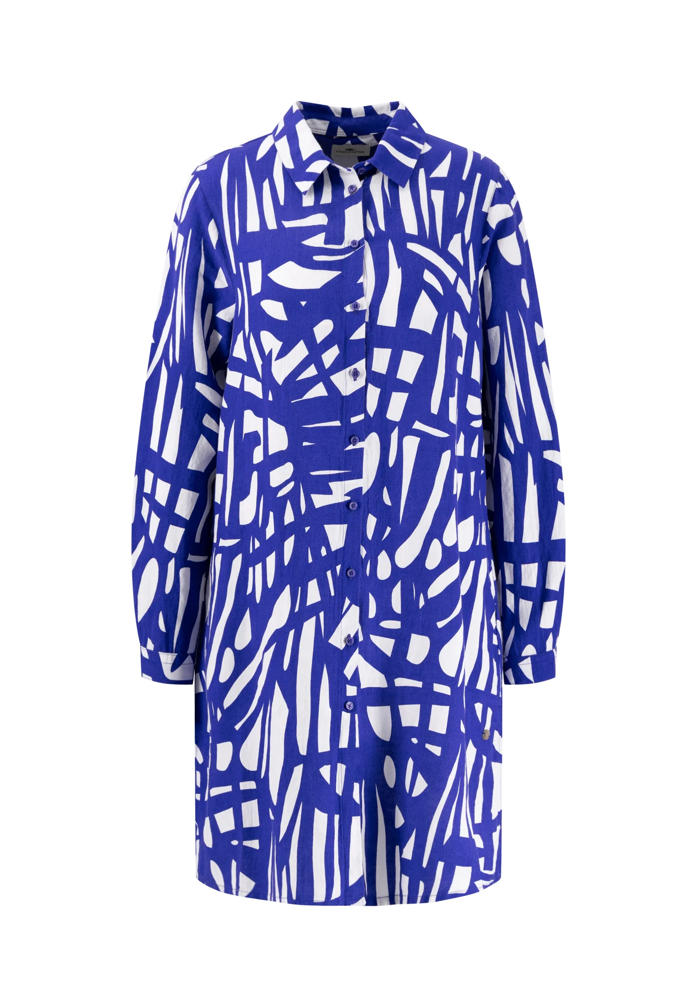 Midikleid aus Leinen-Viskose-Mix mit Alloverprint - Image 11