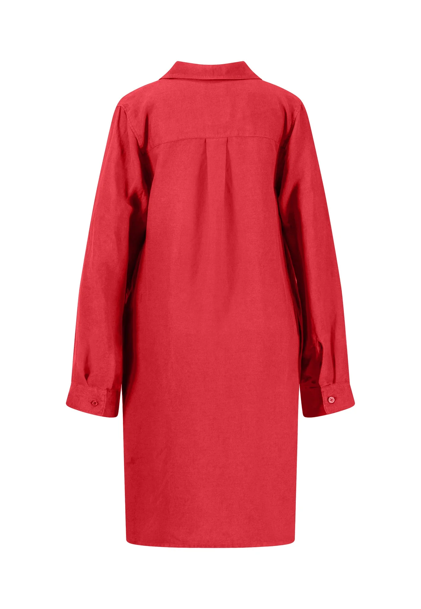 Midikleid aus Leinen-Viskose-Mix mit V-Ausschnitt - Image 12