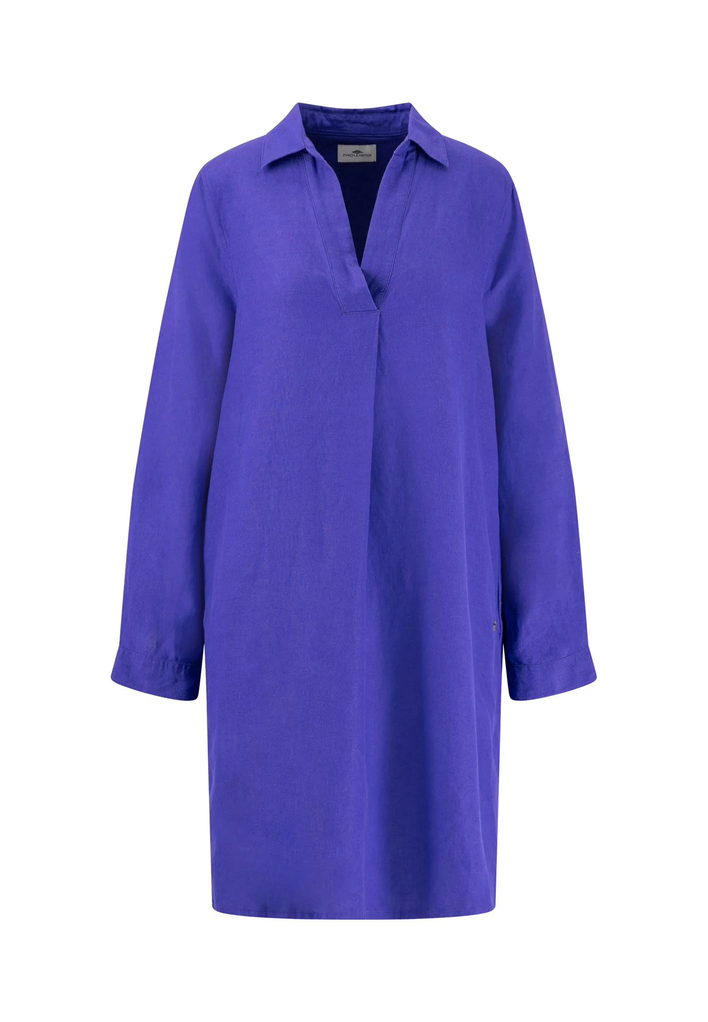 Midikleid aus Leinen-Viskose-Mix mit V-Ausschnitt - Image 17