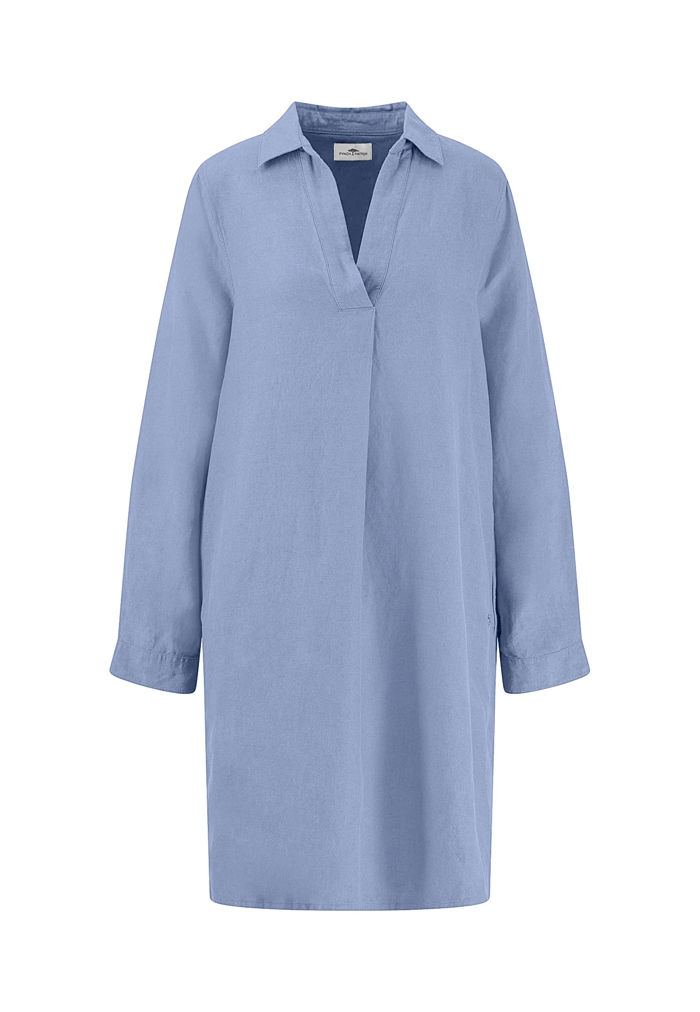 Midikleid aus Leinen-Viskose-Mix mit V-Ausschnitt - Image 24