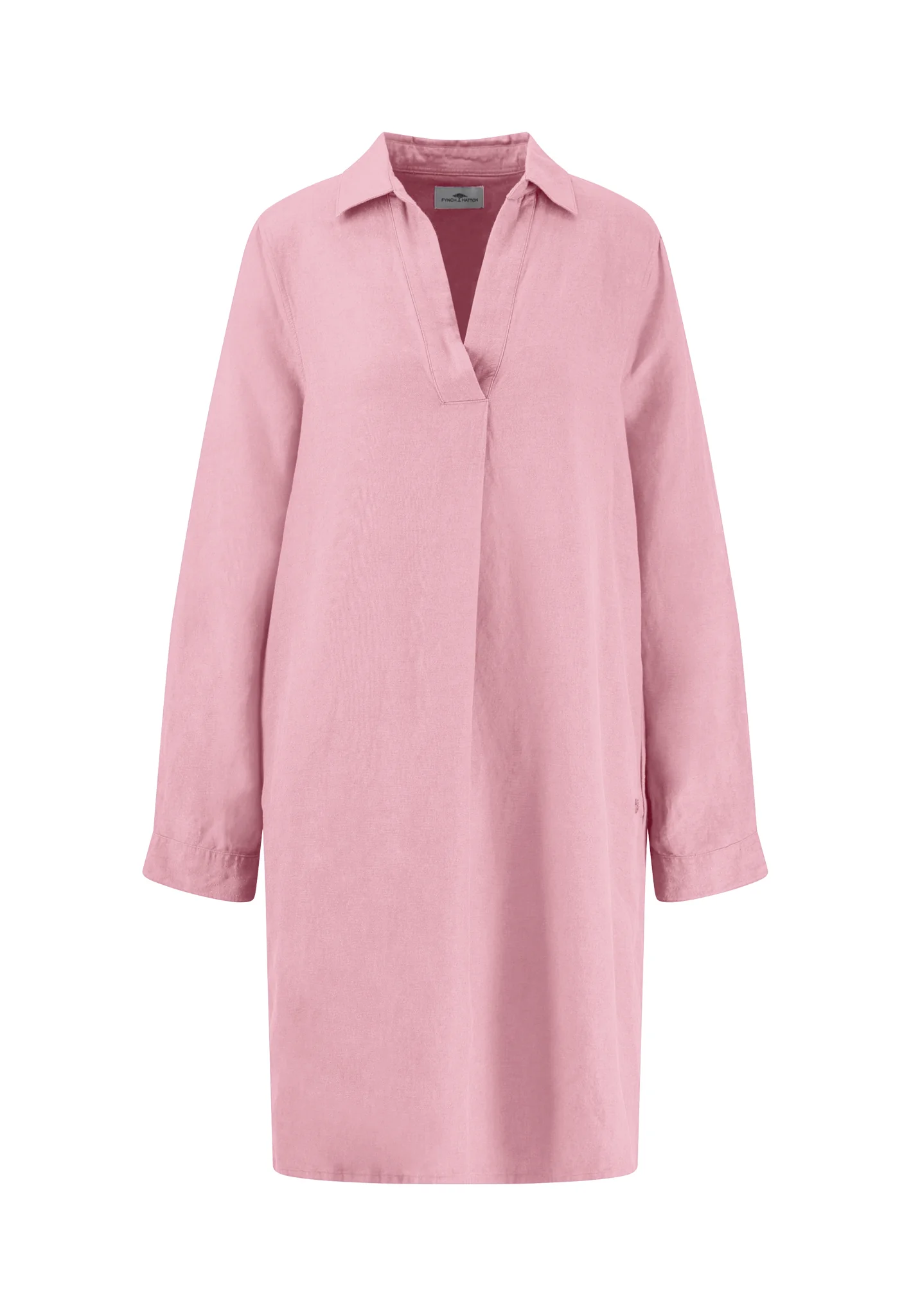 Midikleid aus Leinen-Viskose-Mix mit V-Ausschnitt - Image 26