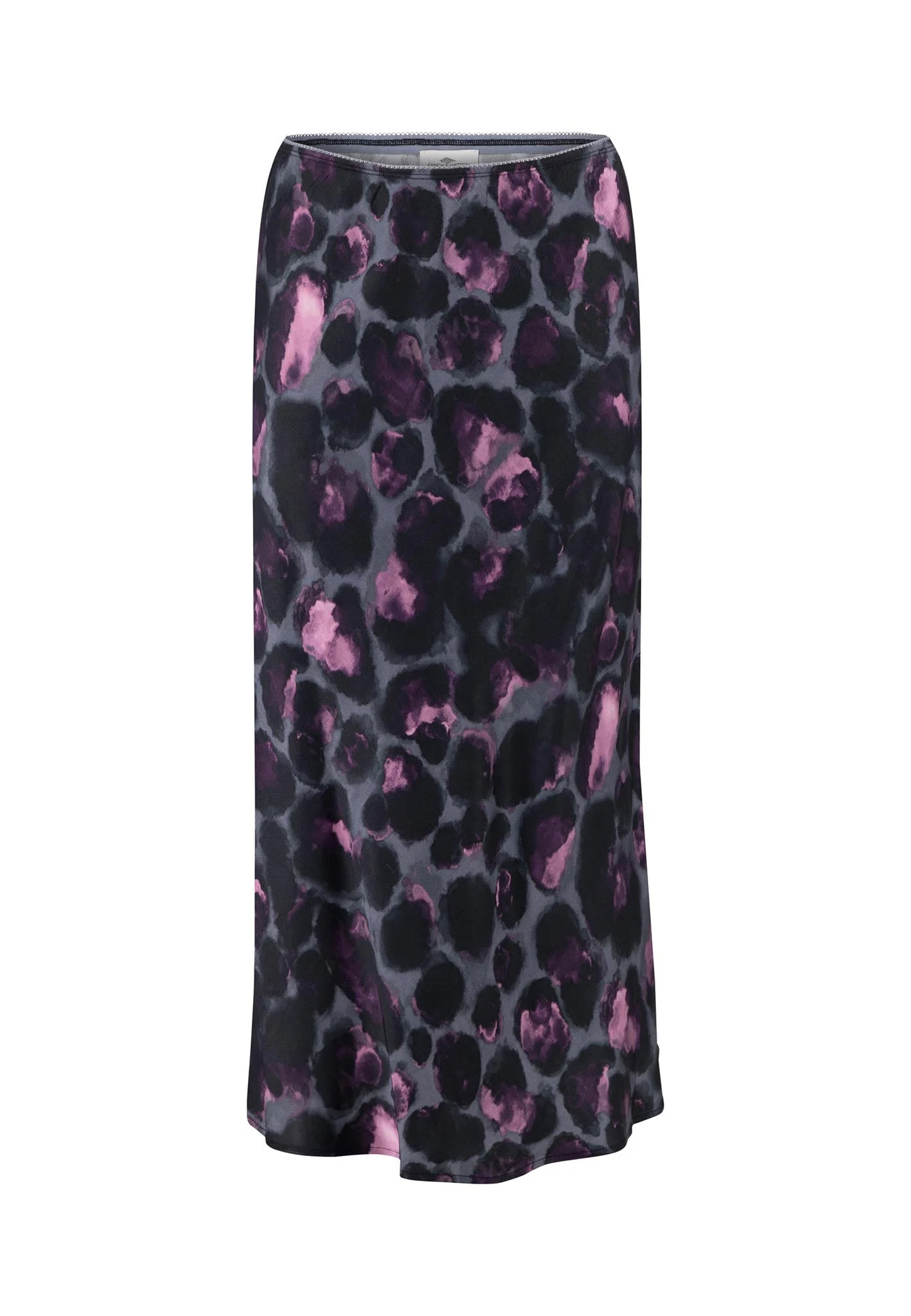Midirock in Satin-Optik aus Viskose mit Leoparden-Print - Image 5