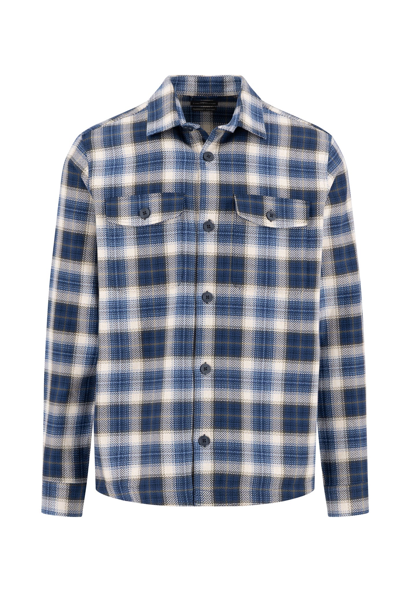 Overshirt aus Baumwolle mit Karomuster und Brusttaschen - Image 4