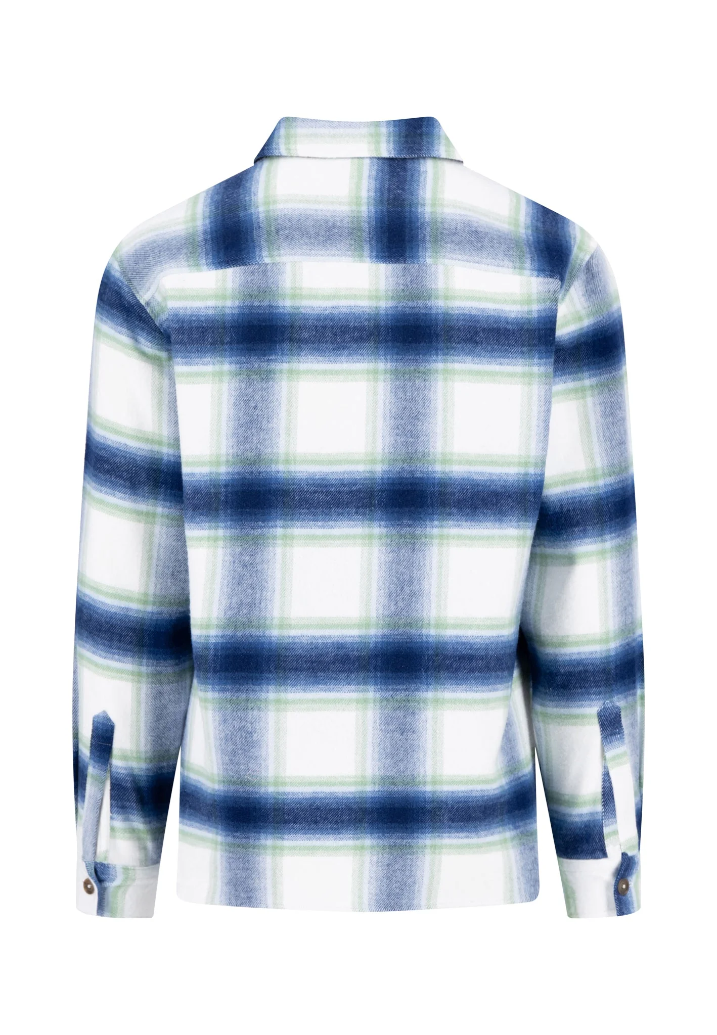 Overshirt aus Flanell mit Karomuster und Brusttasche - Image 2