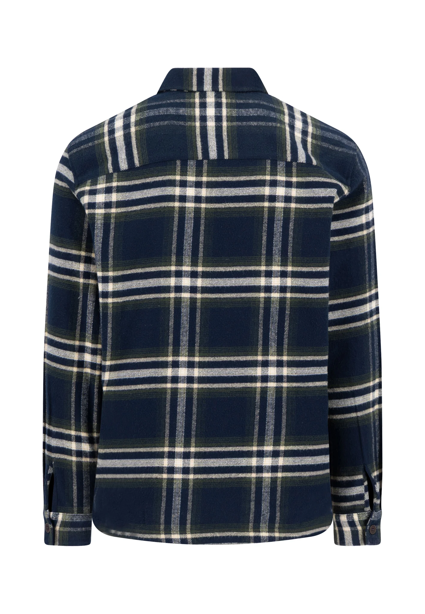 Overshirt aus Flanell mit Karomuster und Brusttaschen - Image 2