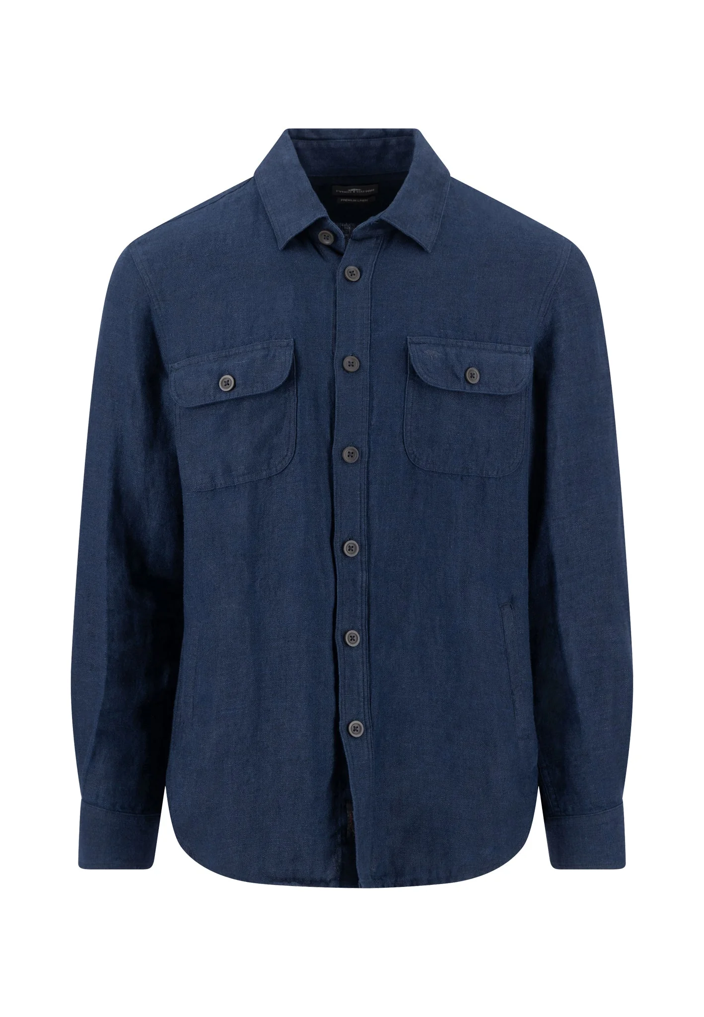 Overshirt aus Leinen mit aufgesetzten Brusttaschen