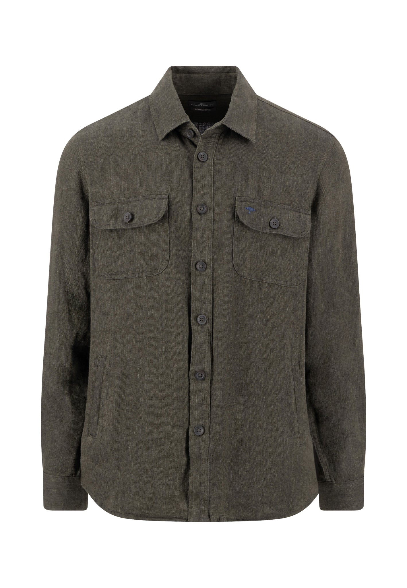 Overshirt aus Leinen mit aufgesetzten Brusttaschen - Image 3