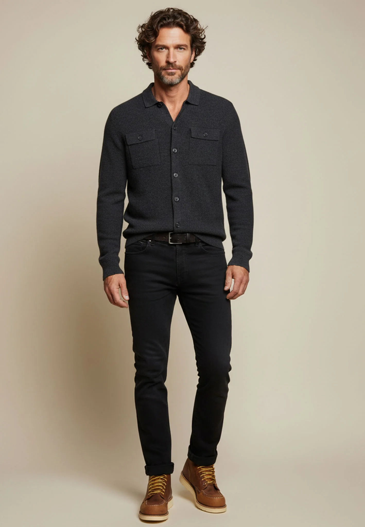 Overshirt aus Merino-Kaschmir mit Brusttaschen - Image 6