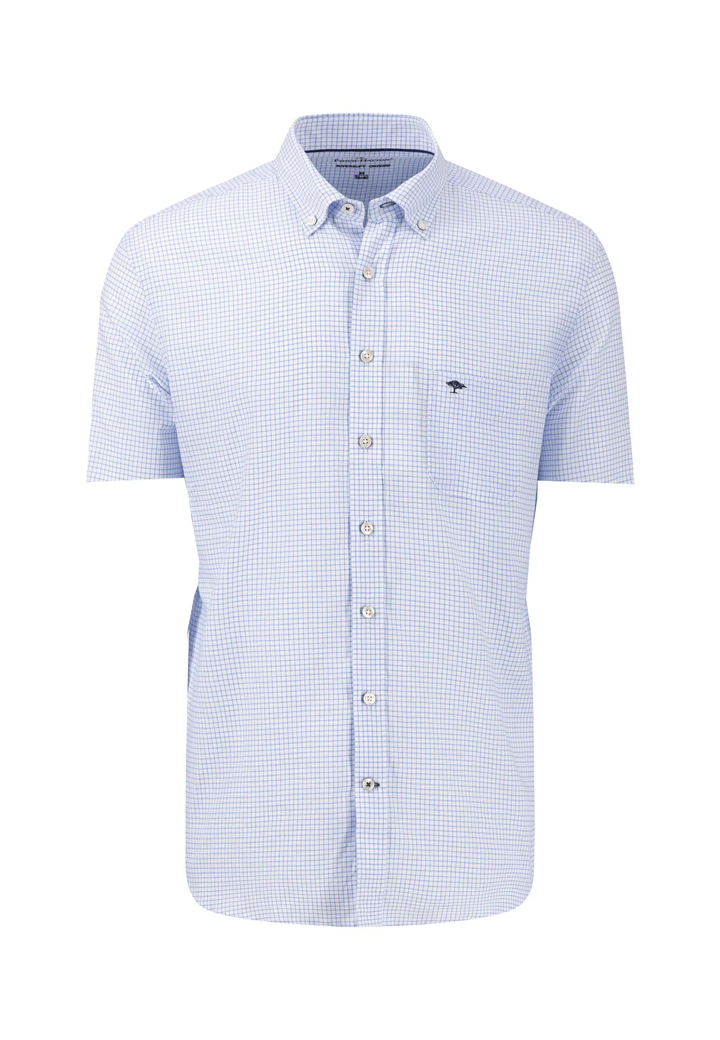 Oxfordhemd aus Baumwolle mit Button-Down-Kragen und Kurzarm - Image 8
