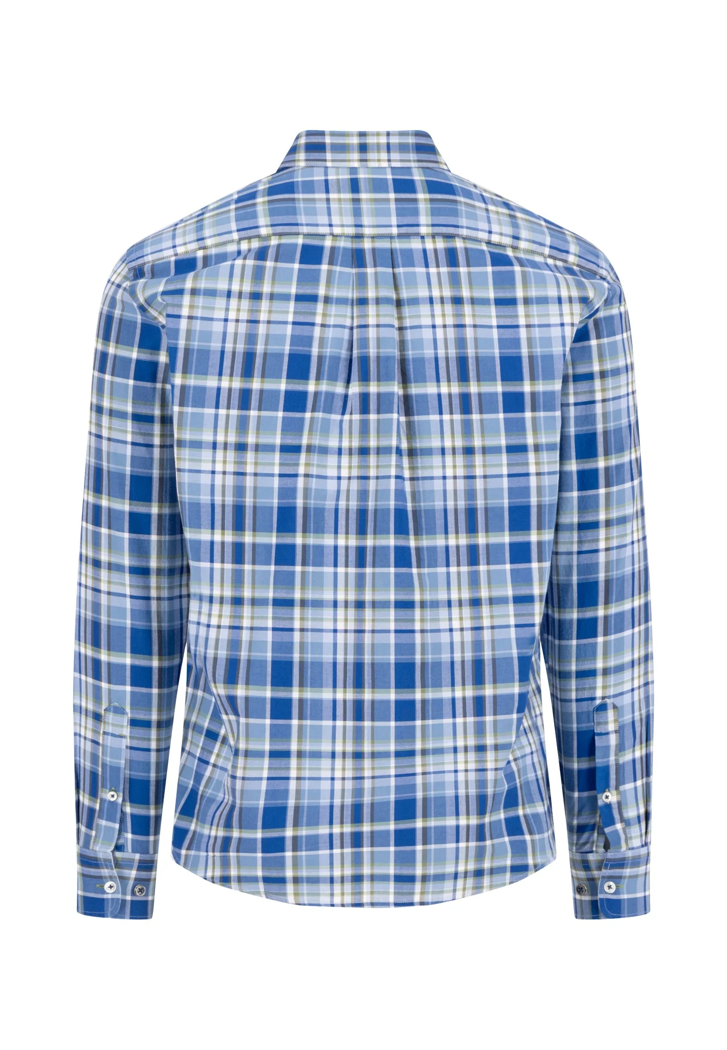 Oxfordhemd aus Baumwolle mit Karomuster und Button-Down-Kragen - Image 6