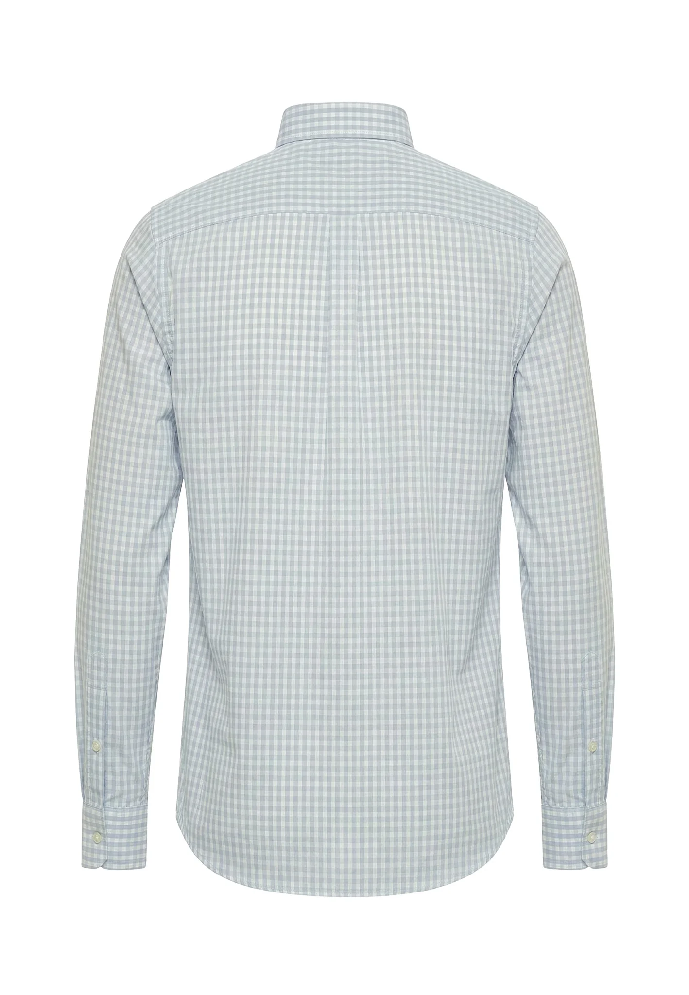 Oxfordhemd aus Baumwolle mit Karomuster und Button-Down-Kragen - Image 4