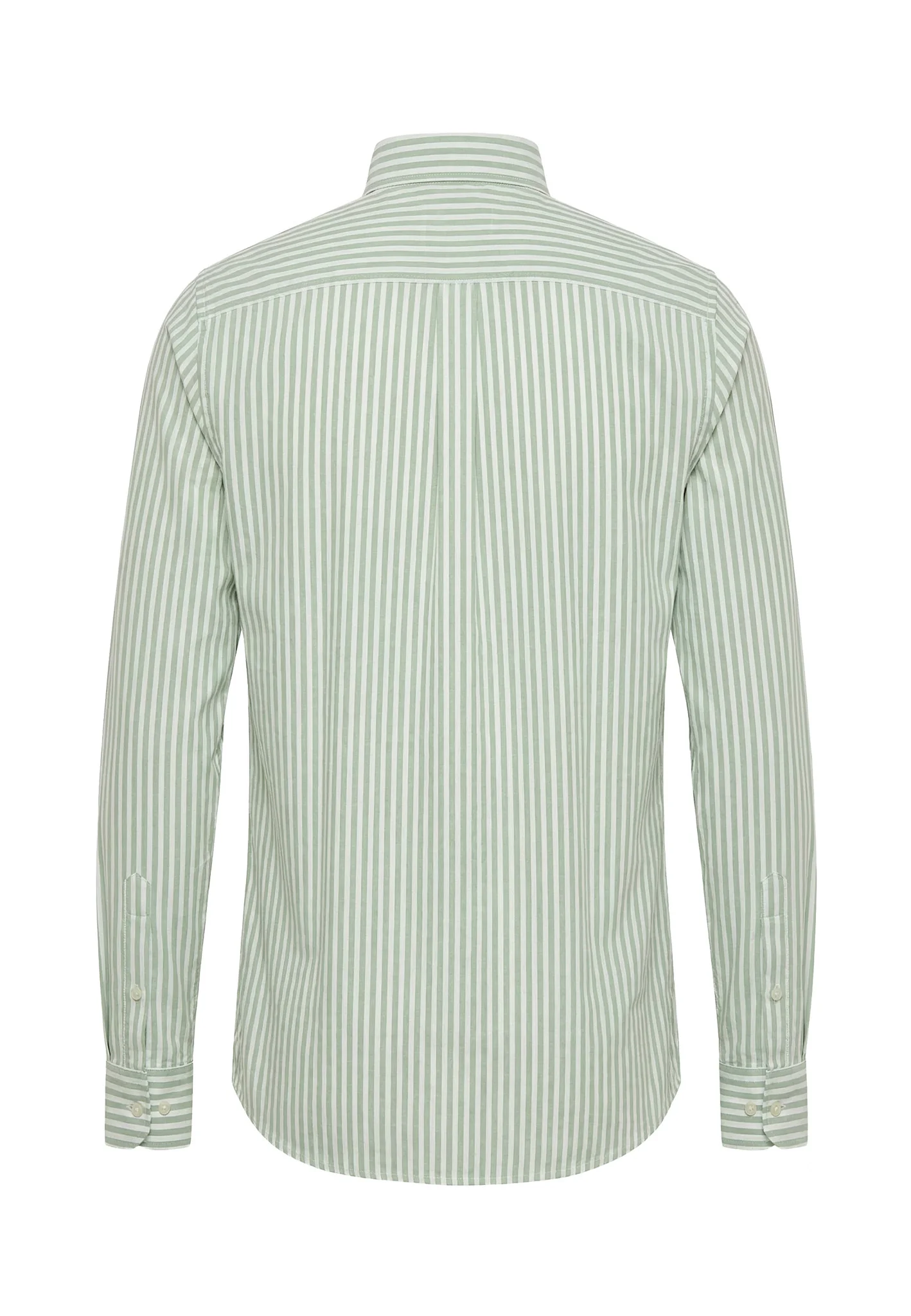 Oxfordhemd aus Baumwolle mit Streifenmuster und Button-Down-Kragen - Image 10