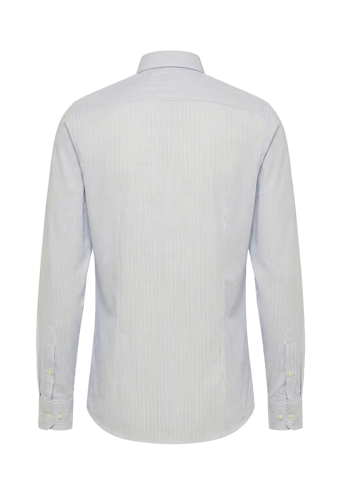Oxfordhemd aus Baumwolle mit Streifenmuster und Button-Down-Kragen - Image 4