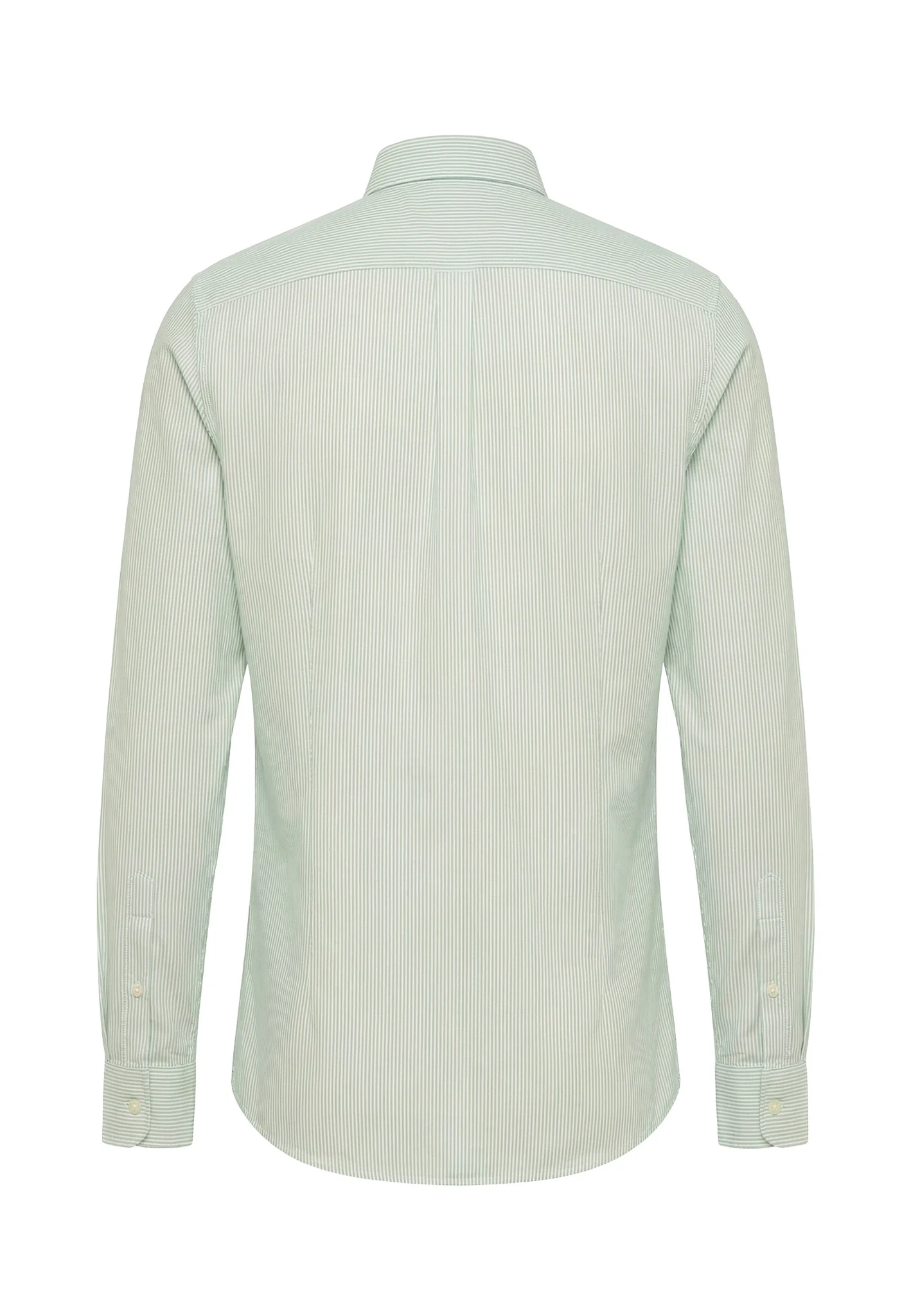 Oxfordhemd aus Baumwolle mit Streifenmuster und Button-Down-Kragen - Image 6