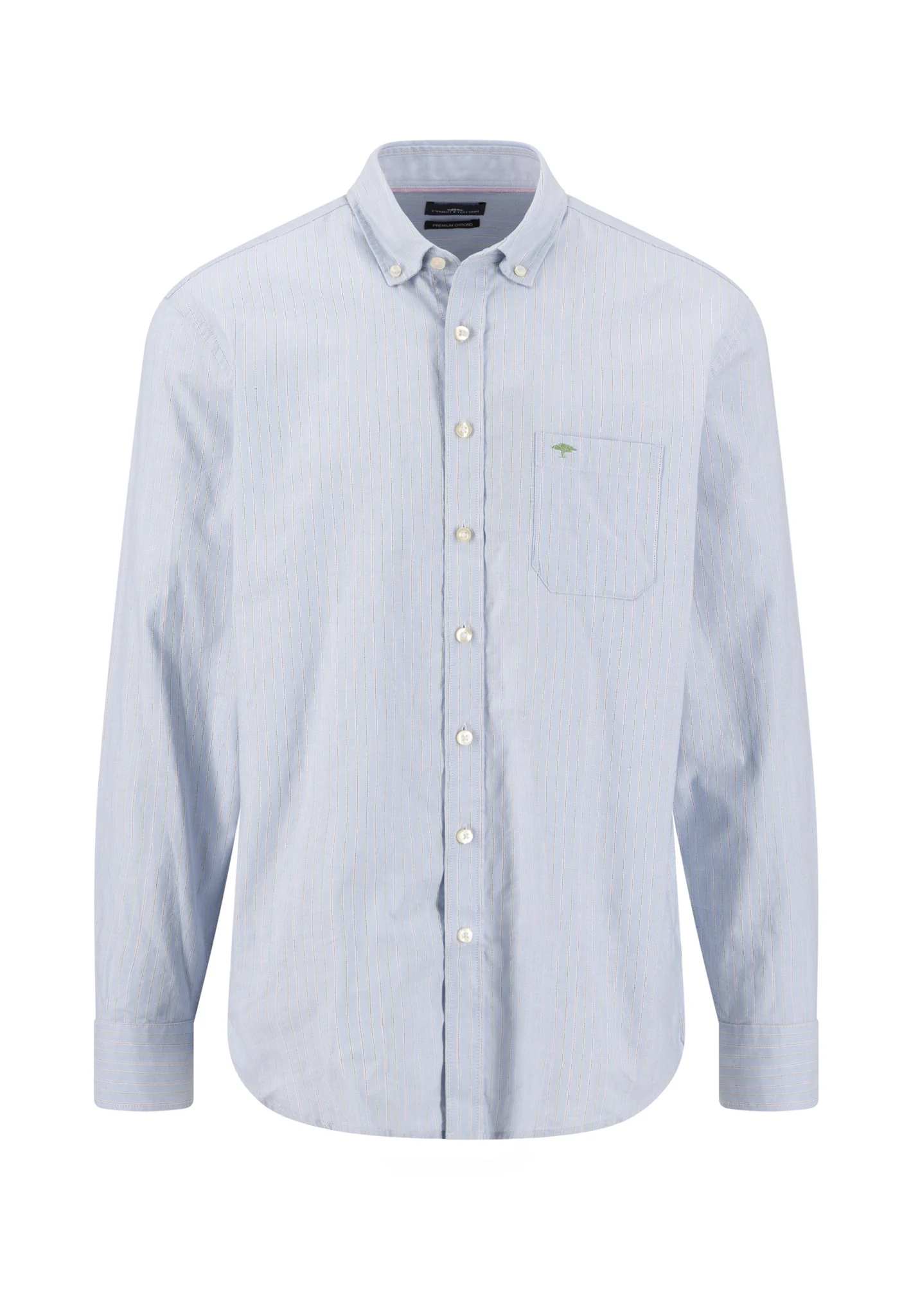Oxfordhemd aus Baumwolle mit Streifenmuster und Button-Down-Kragen - Image 3