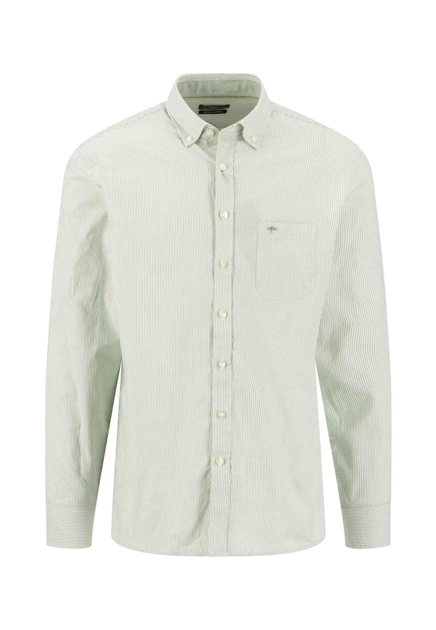 Oxfordhemd aus Baumwolle mit Streifenmuster und Button-Down-Kragen - Image 3