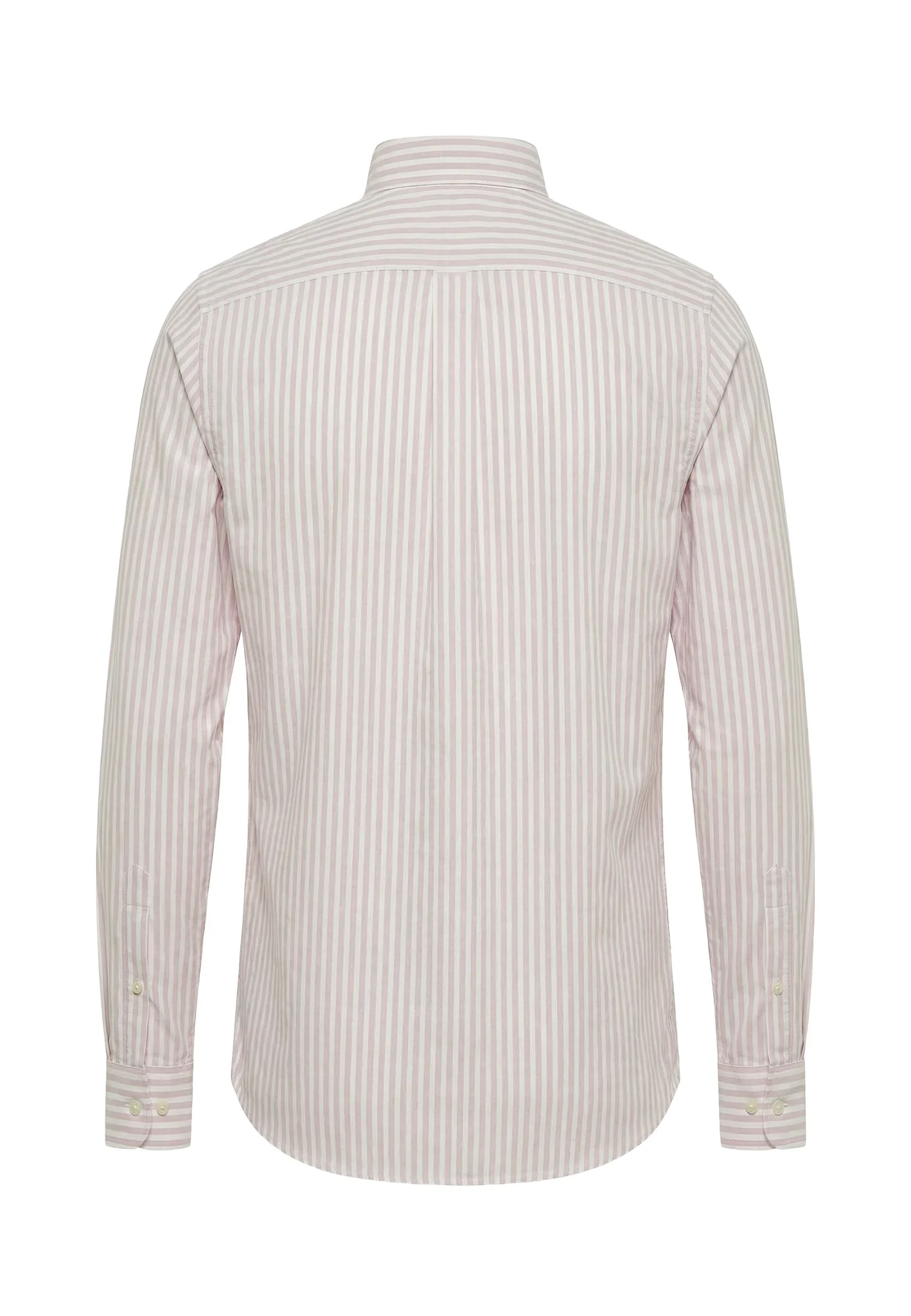 Oxfordhemd aus Baumwolle mit Streifenmuster und Button-Down-Kragen - Image 4