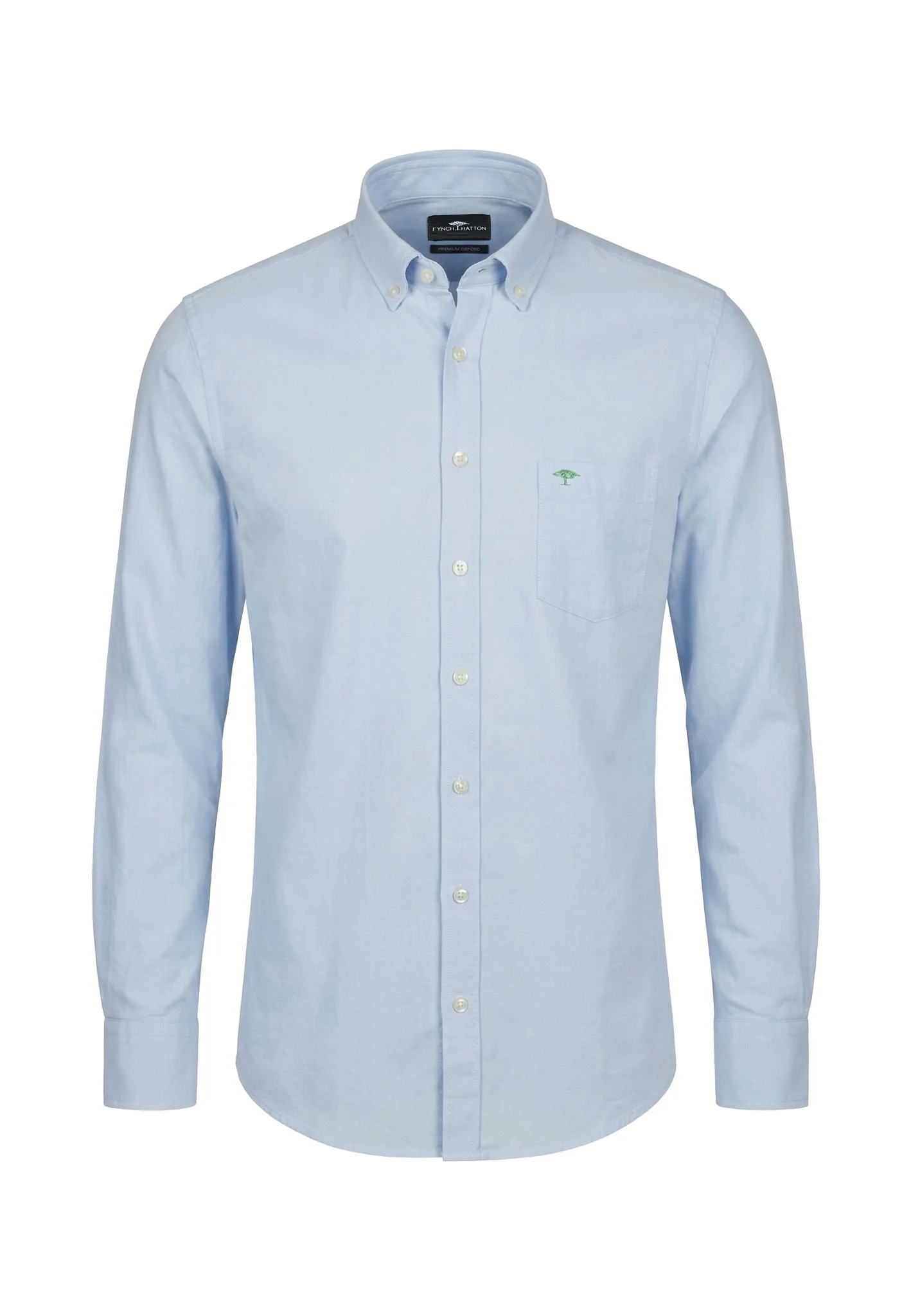 Oxfordhemd aus Baumwolle mit Struktur und Button-Down-Kragen - Image 3
