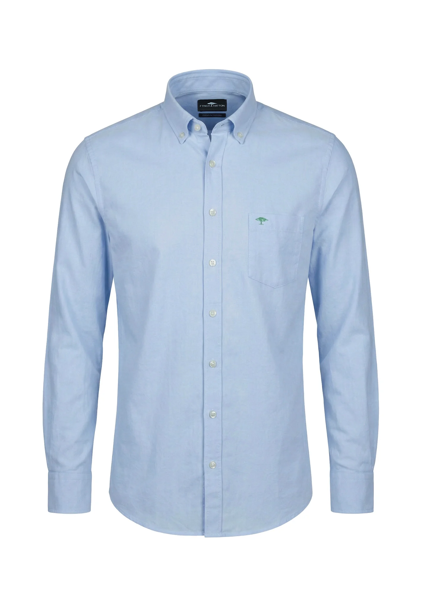 Oxfordhemd aus Baumwolle mit Struktur und Button-Down-Kragen - Image 5