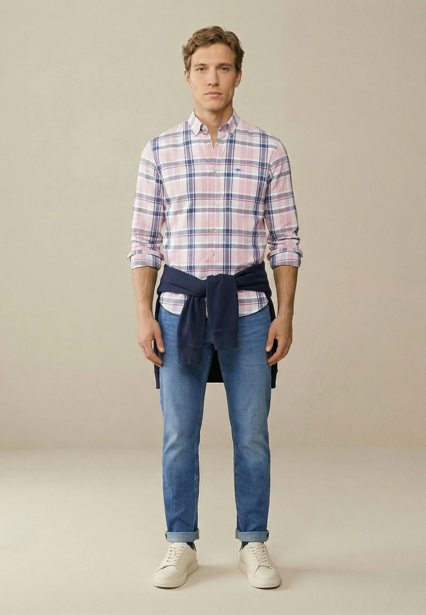 Oxfordhemd mit Button-Down-Kragen und langen Ärmeln - Image 2