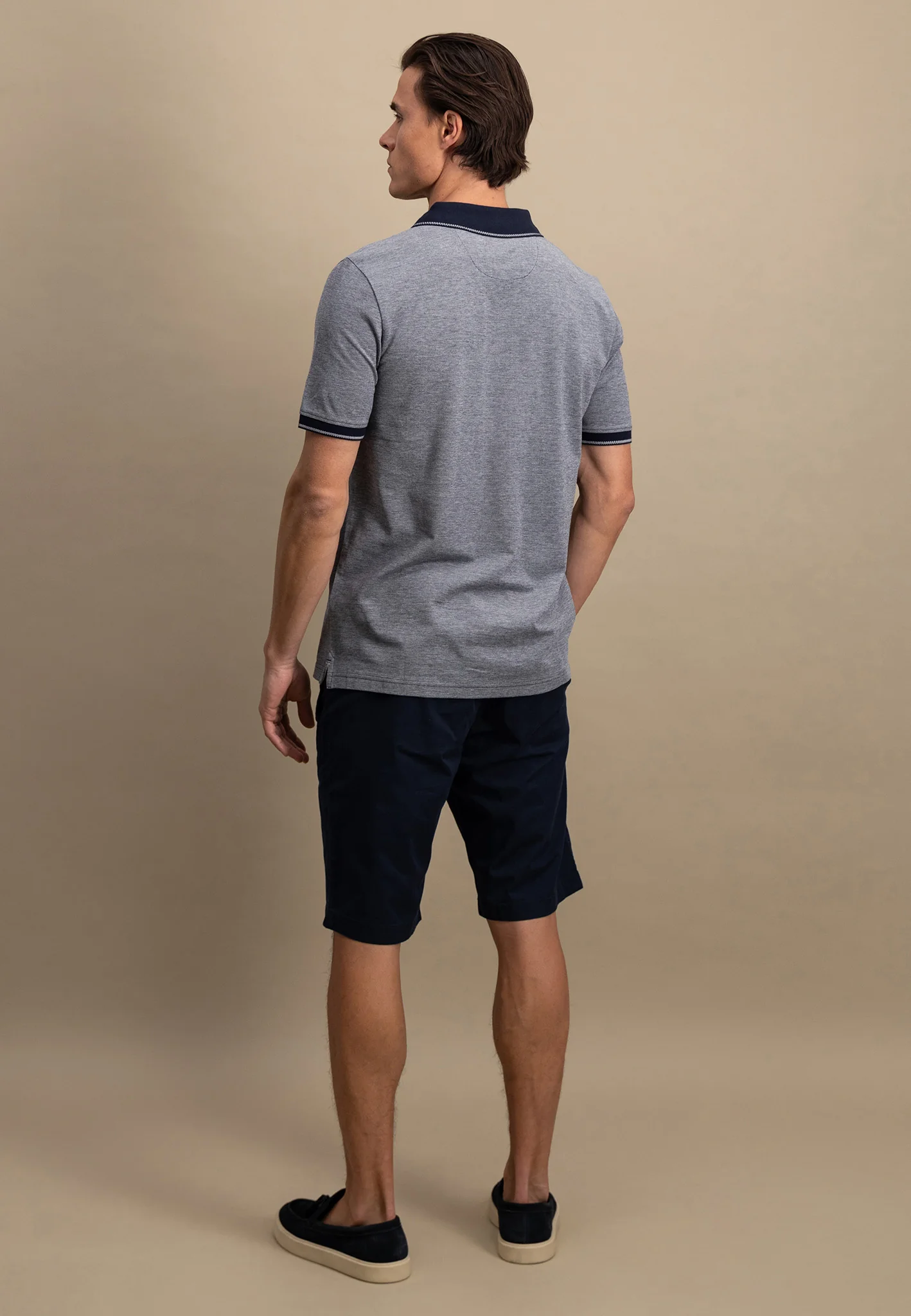 Piquè-Poloshirt in Two-Tone-Optik - Image 31
