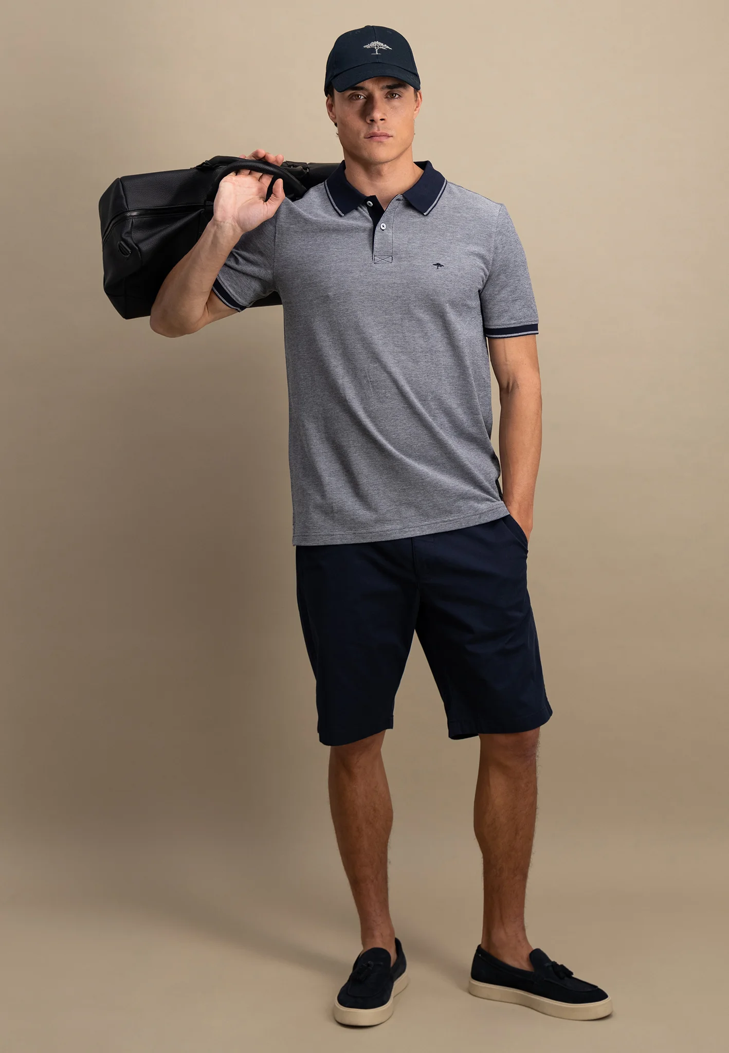 Piquè-Poloshirt in Two-Tone-Optik - Image 32