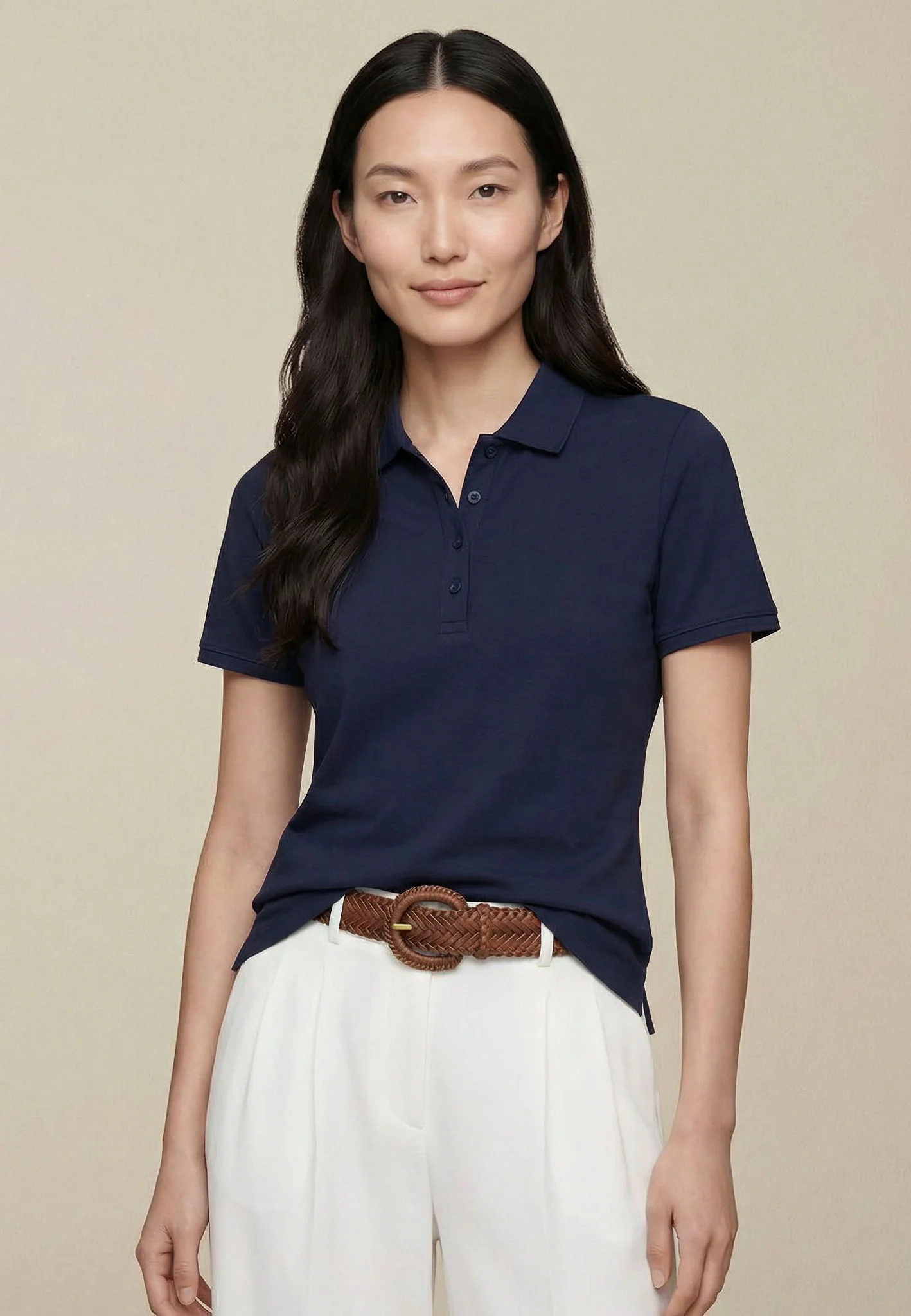Poloshirt aus Baumwoll-Stretch mit klassischem Polokragen - Image 6