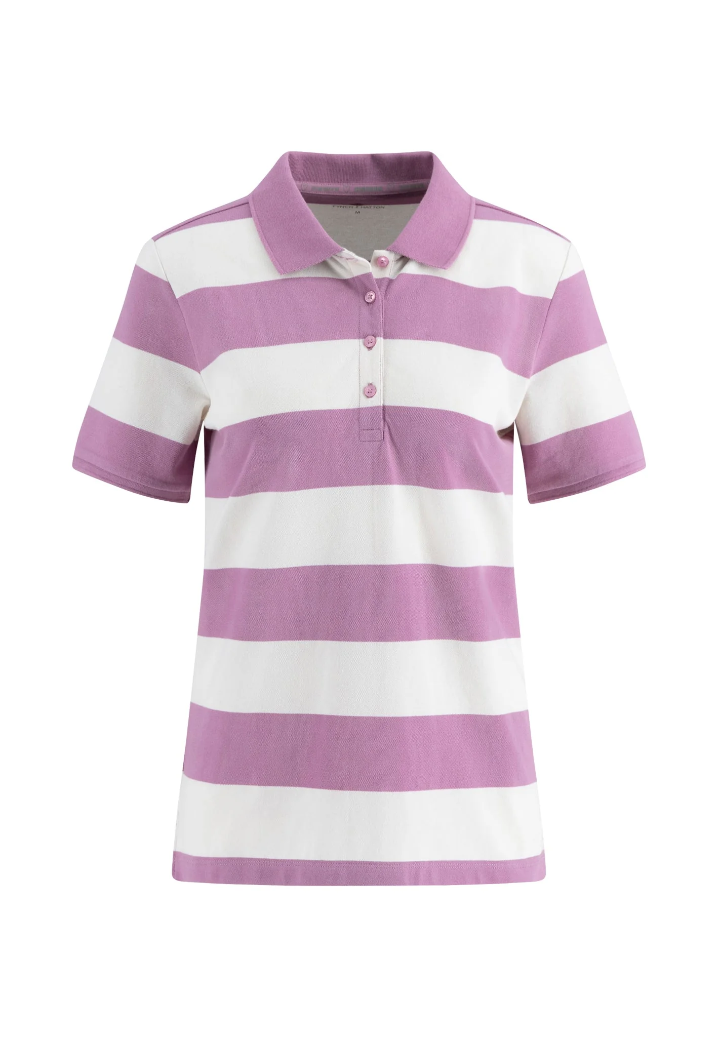 Poloshirt aus Baumwoll-Stretch mit Streifenmuster und Knopfleiste - Image 5