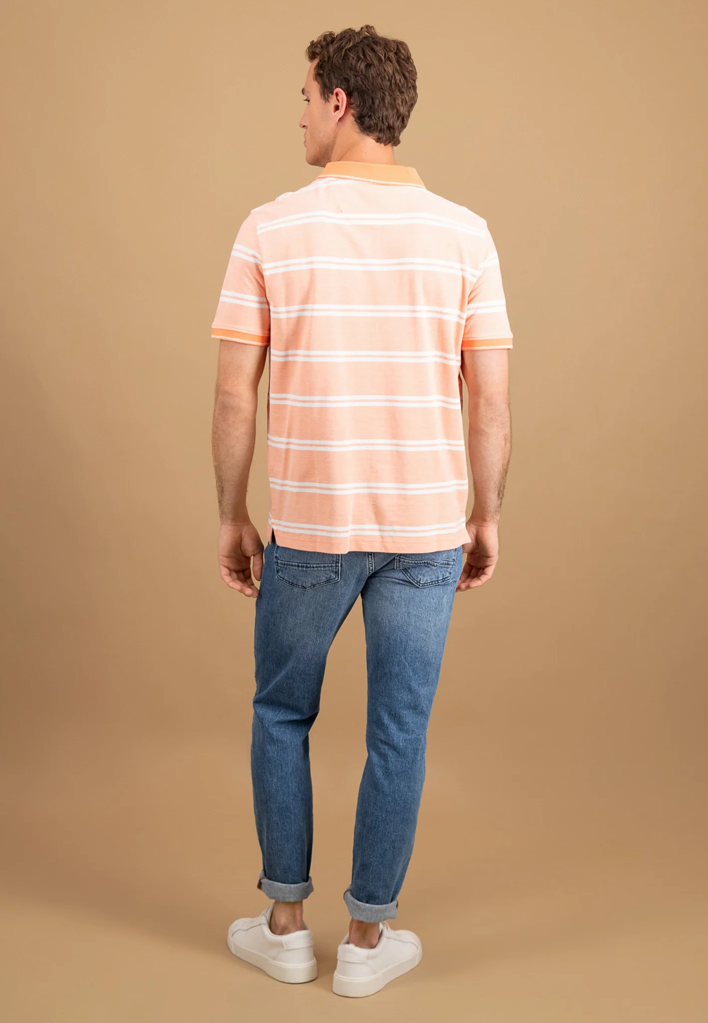 Poloshirt aus Baumwolle in Streifenoptik - Image 4