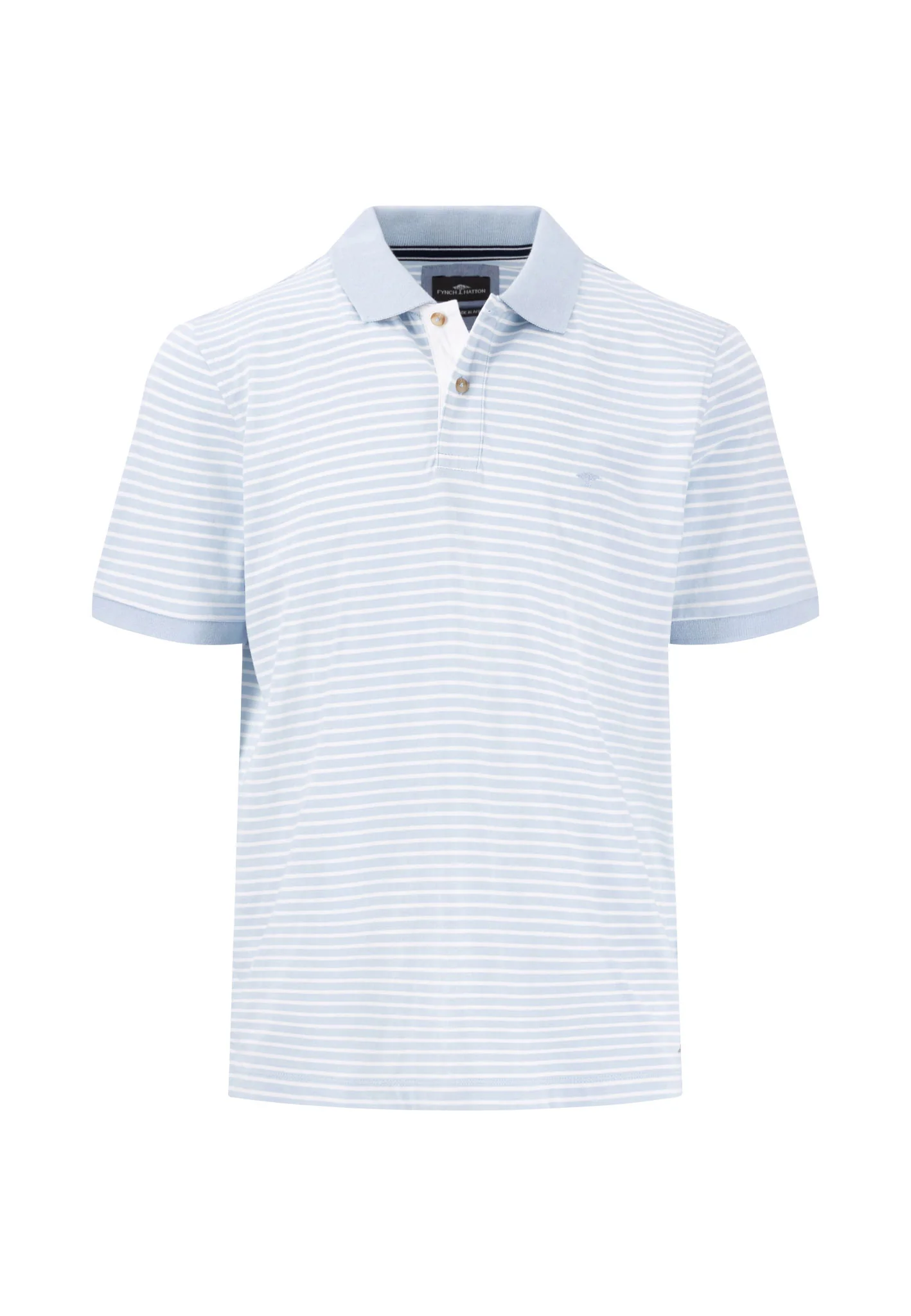 Poloshirt aus Baumwolle in Streifenoptik