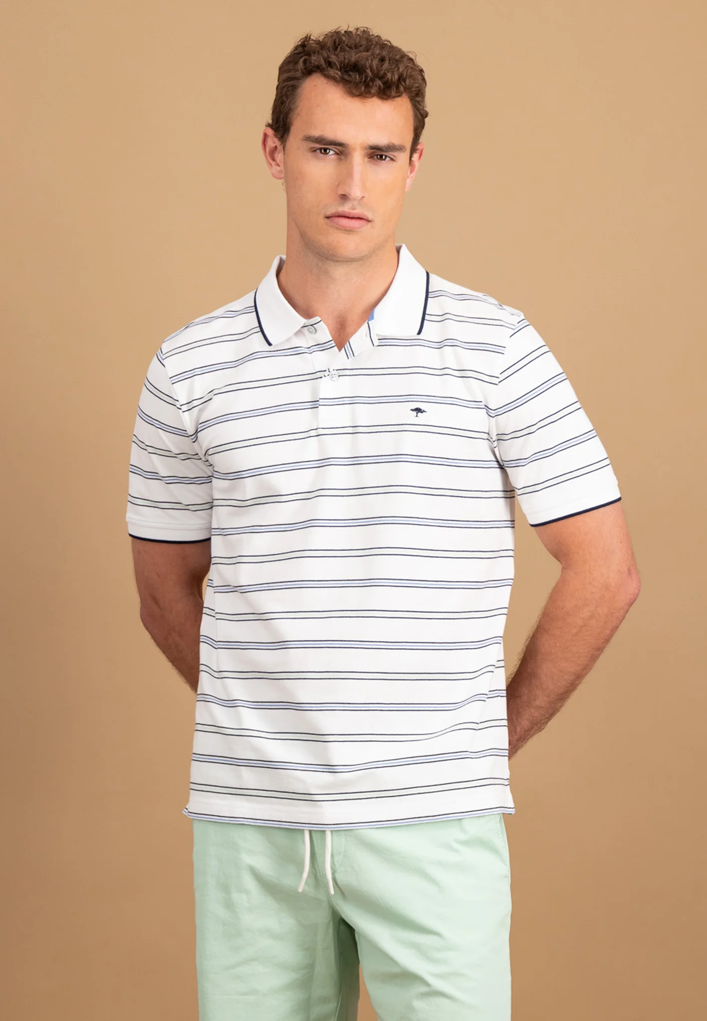 Poloshirt aus Baumwolle in Streifenoptik - Image 7