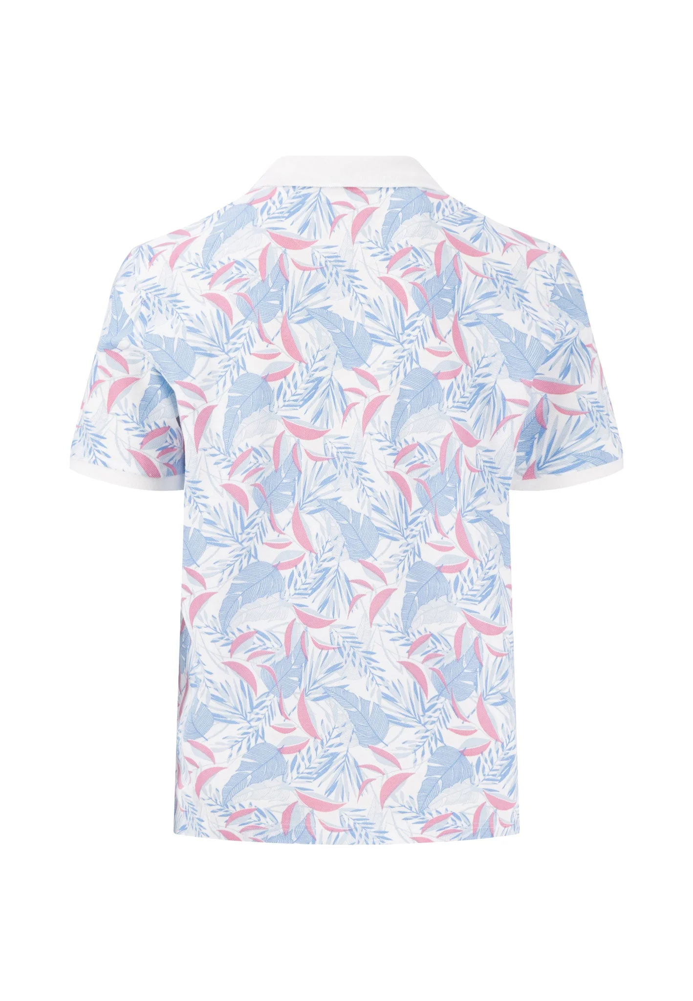 Poloshirt aus Baumwolle mit botanischem Allover-Print - Image 6