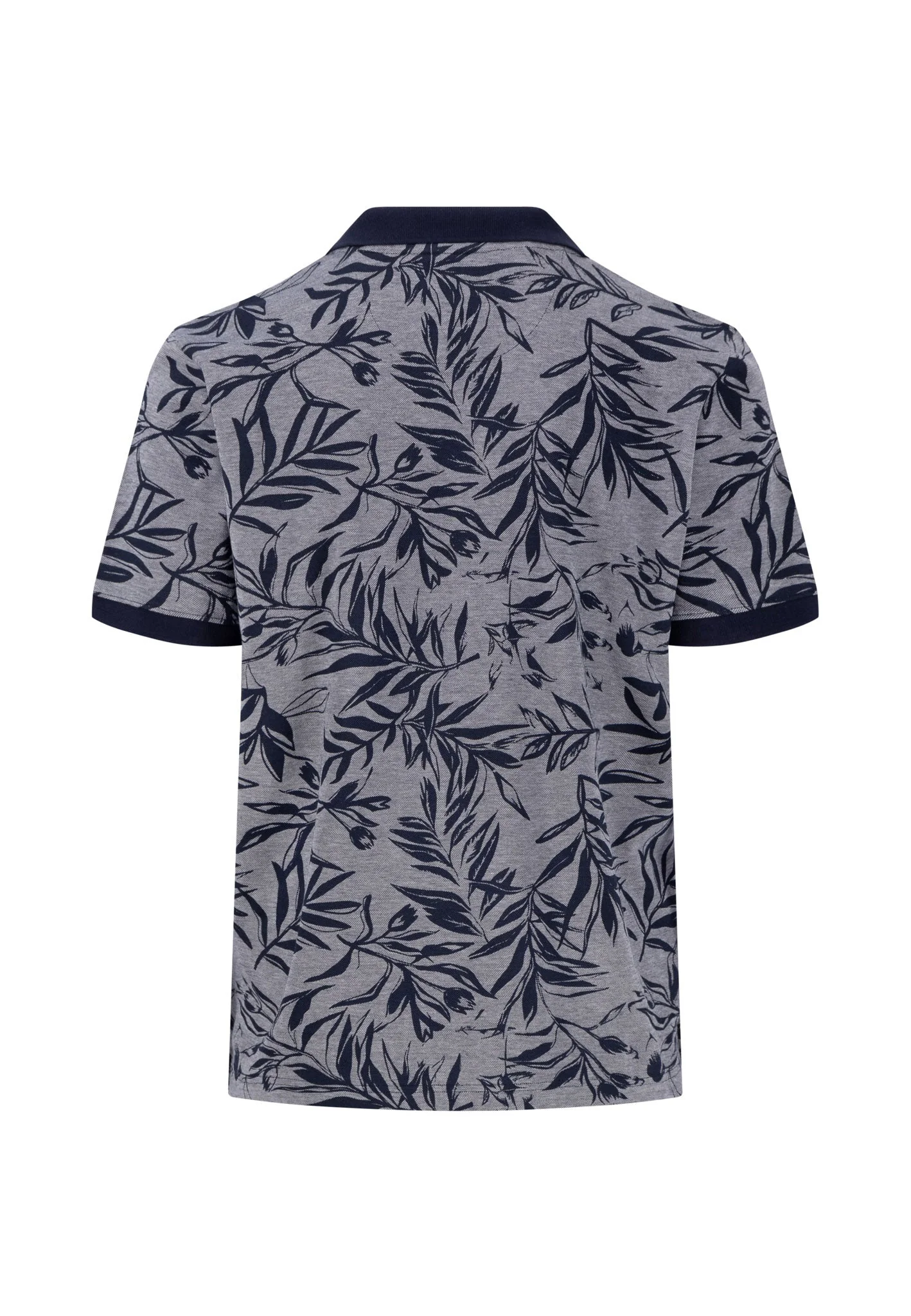 Poloshirt aus Baumwolle mit botanischem Print - Image 3