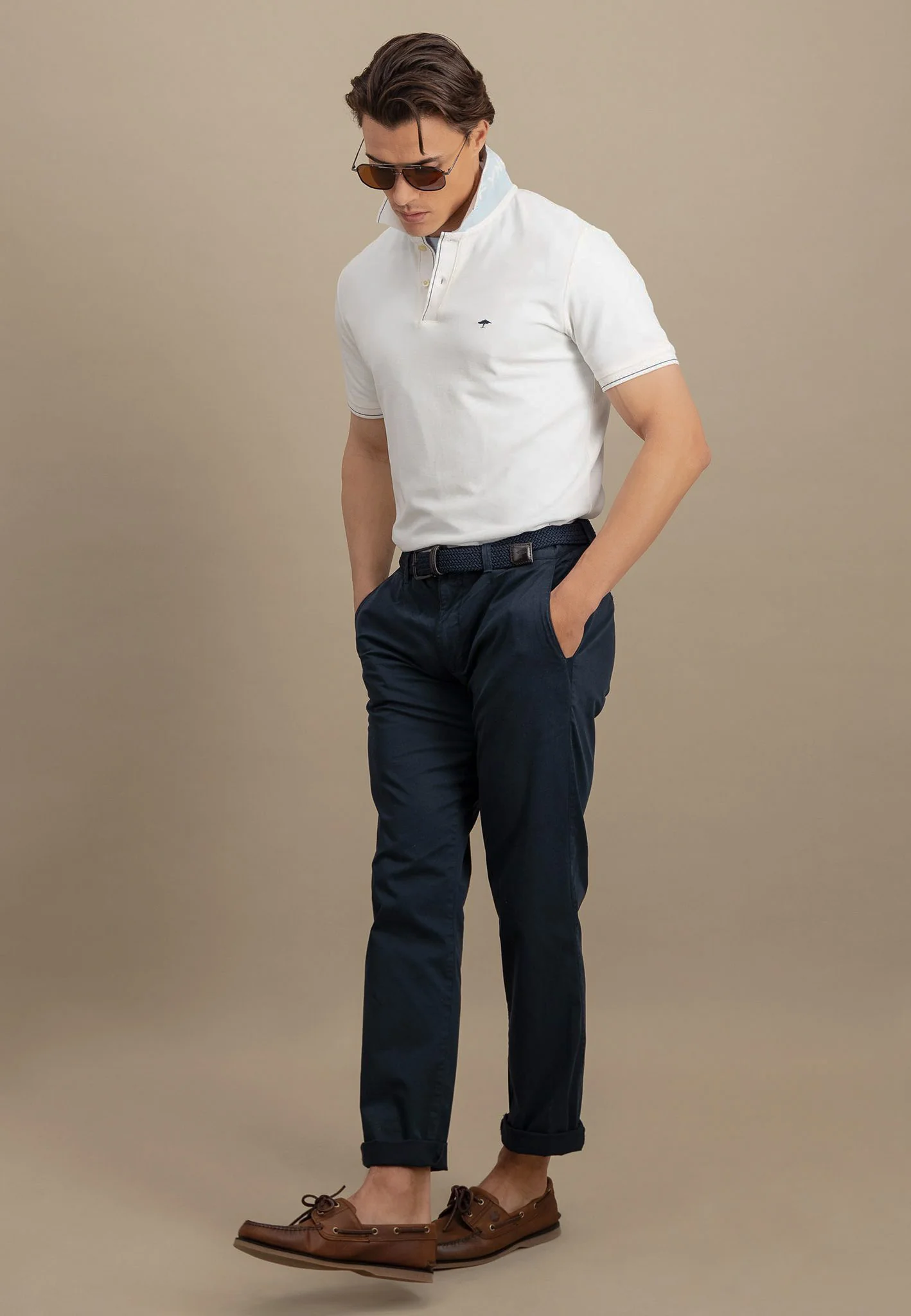 Poloshirt aus Baumwolle mit dezentem Kragendetail - Image 4