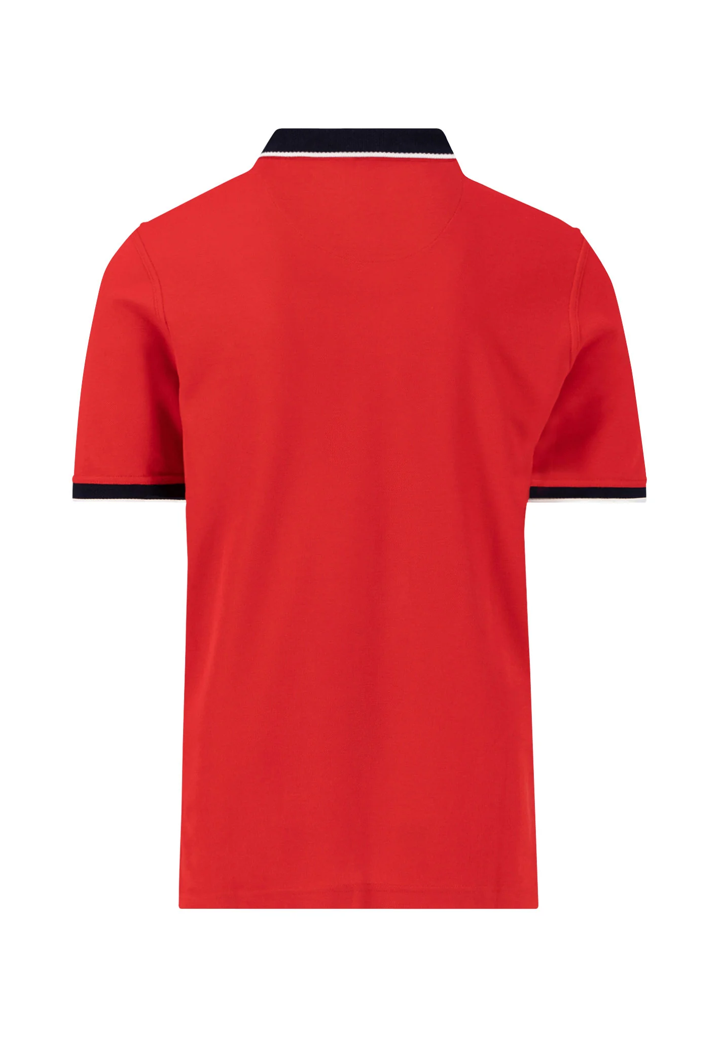 Poloshirt aus Baumwolle mit farbig abgesetztem Kragen - Image 4