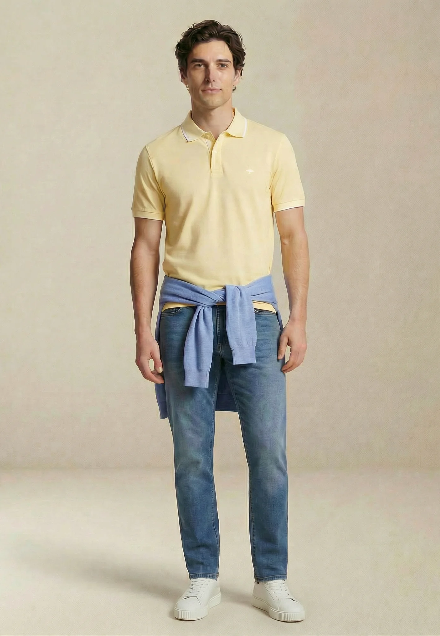 Poloshirt aus Baumwolle mit Kontrastdetails - Image 12
