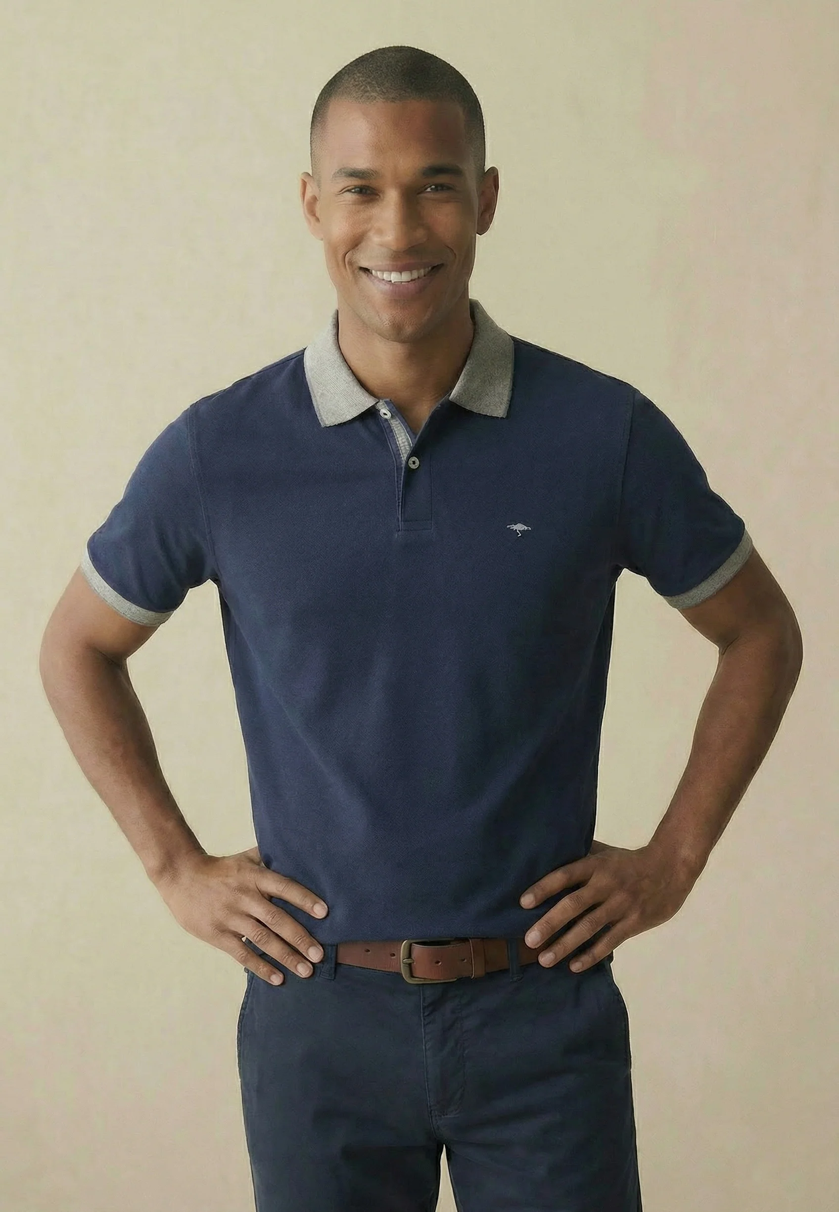 Poloshirt aus Baumwolle mit Kontrastdetails - Image 21
