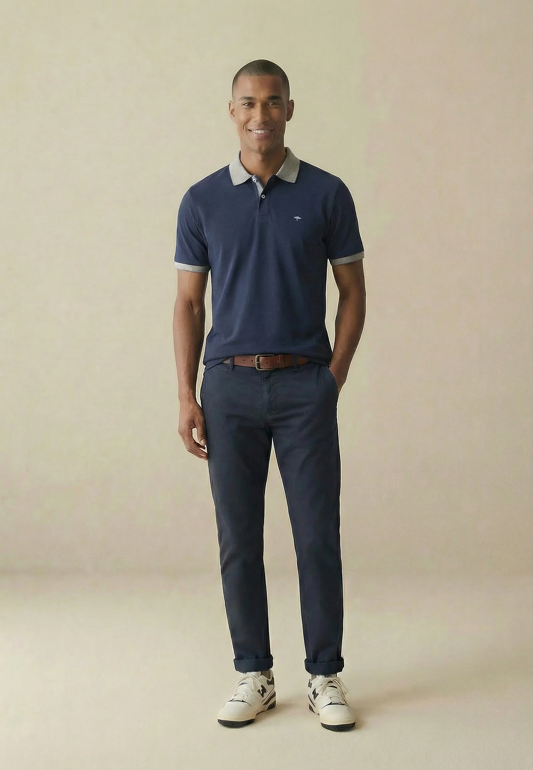Poloshirt aus Baumwolle mit Kontrastdetails - Image 22