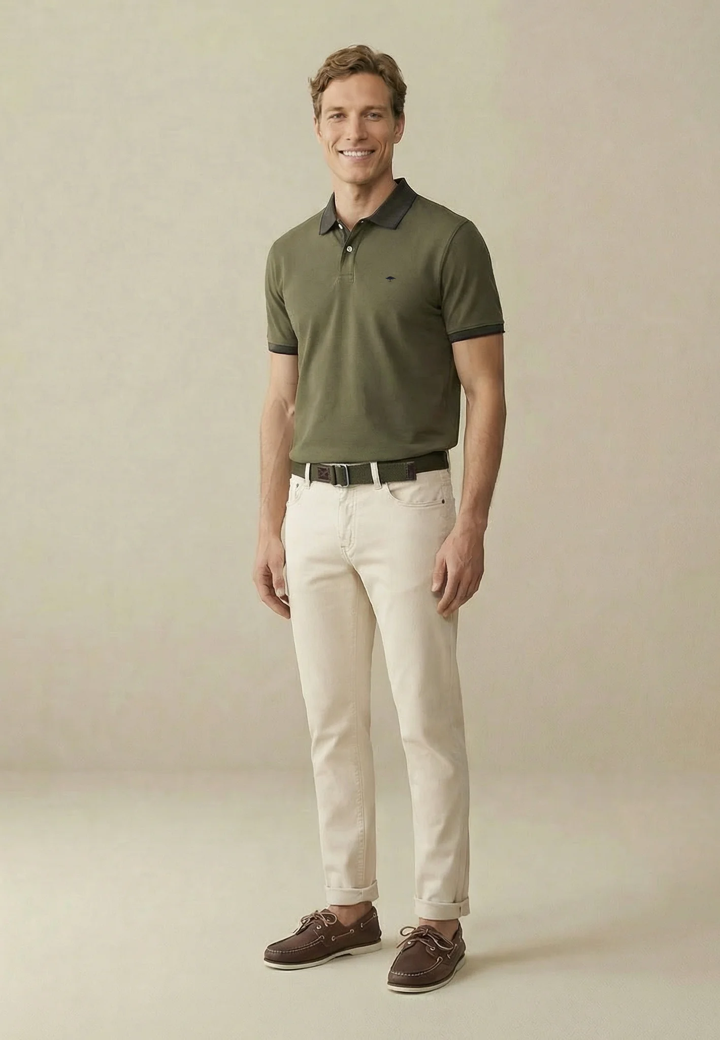 Poloshirt aus Baumwolle mit Kontrastdetails - Image 27